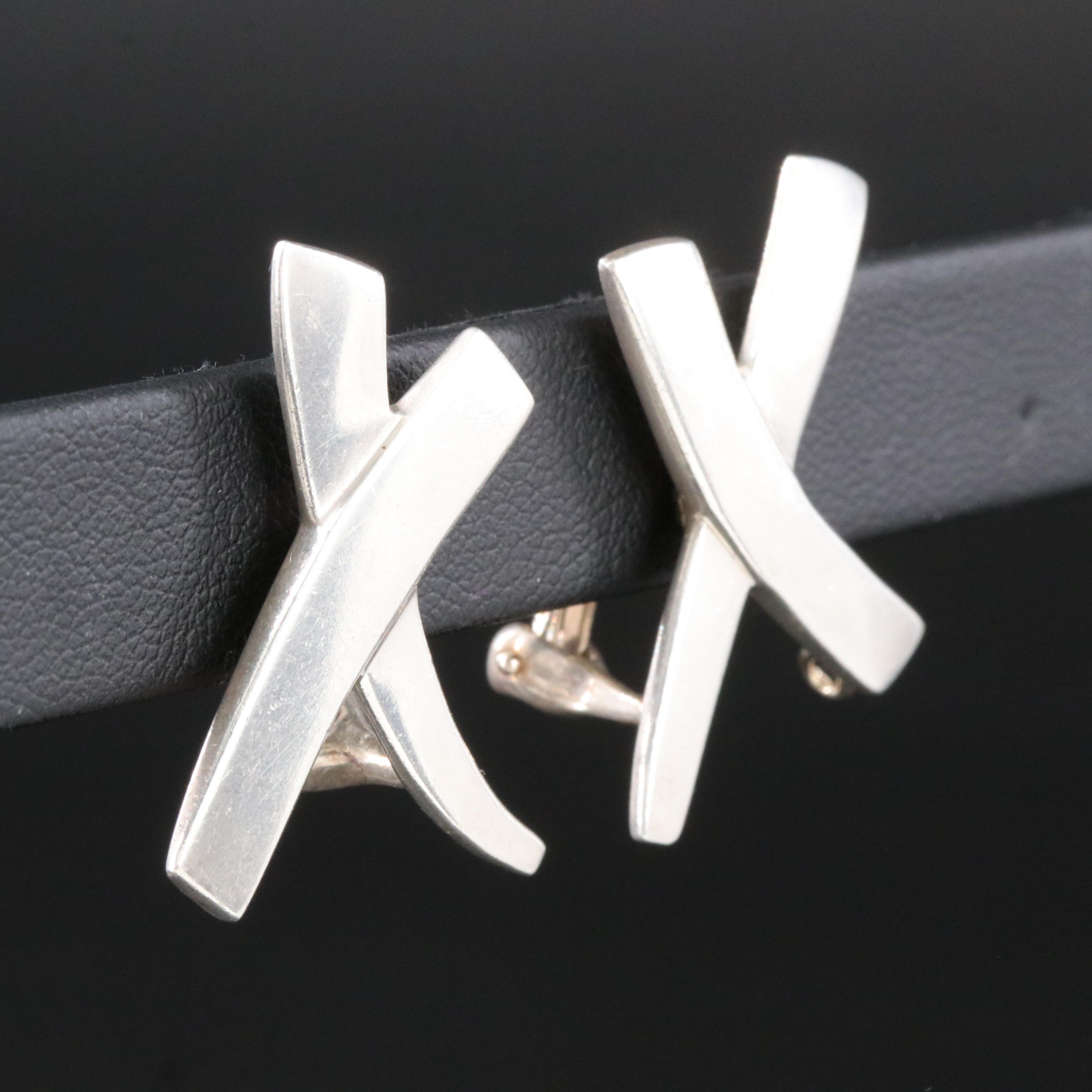 Paloma Picasso for Tiffany & Co. Graffiti X Sterling Earrings