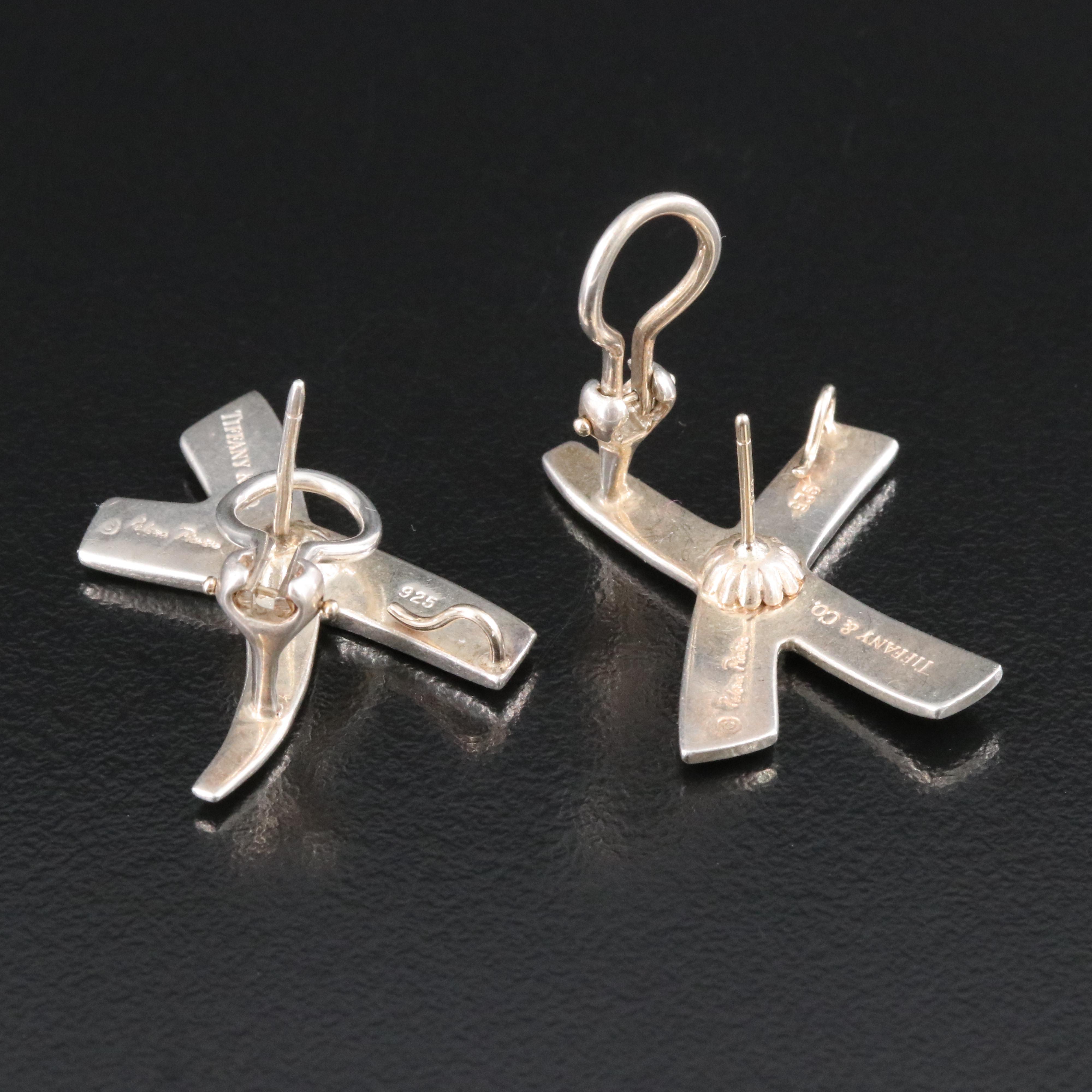 Paloma Picasso for Tiffany & Co. Graffiti X Sterling Earrings