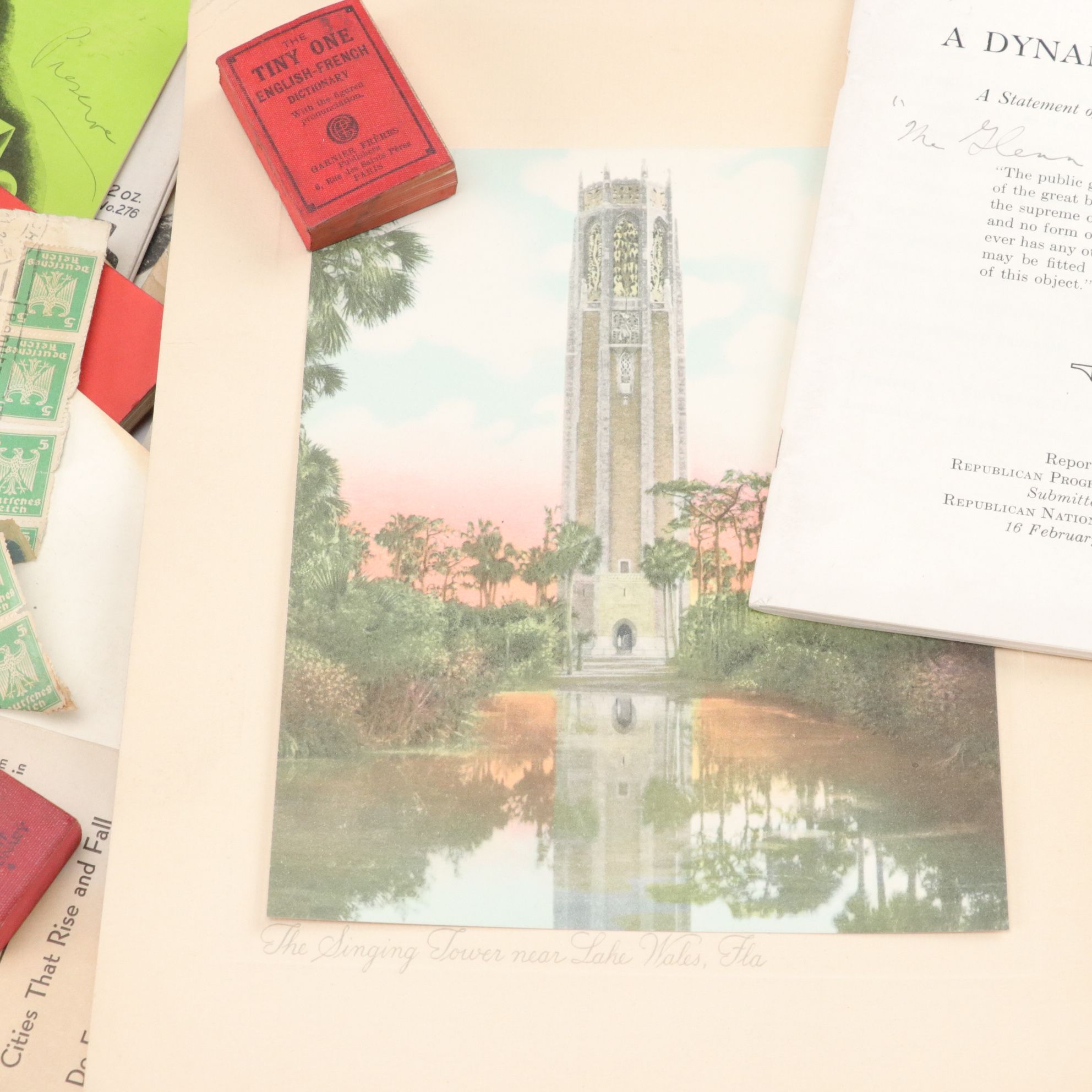 Political, Business, and Travel Ephemera, Early to Mid-20th Century