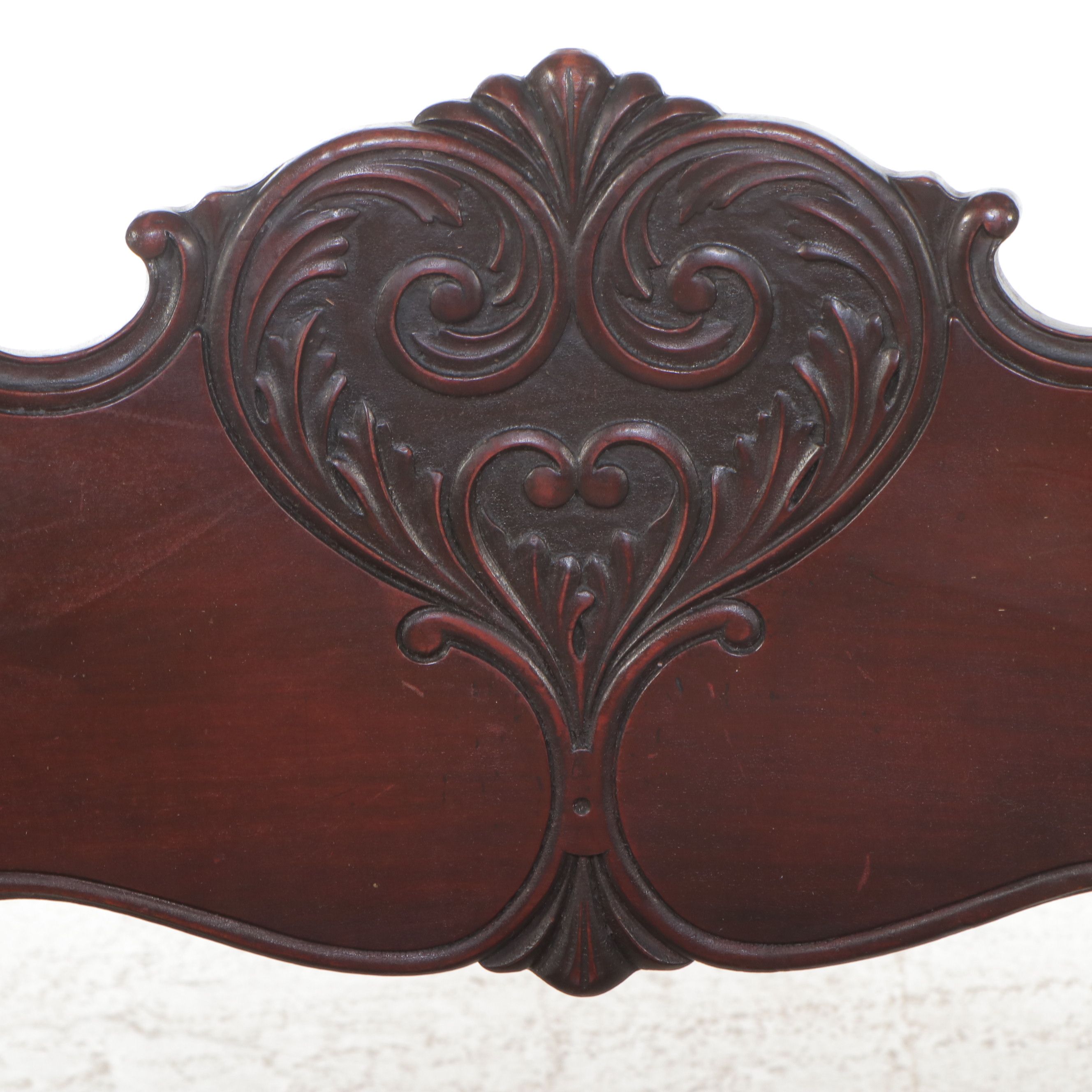 Carved Mahogany Savonarola Style Armchair, Early 20th Century