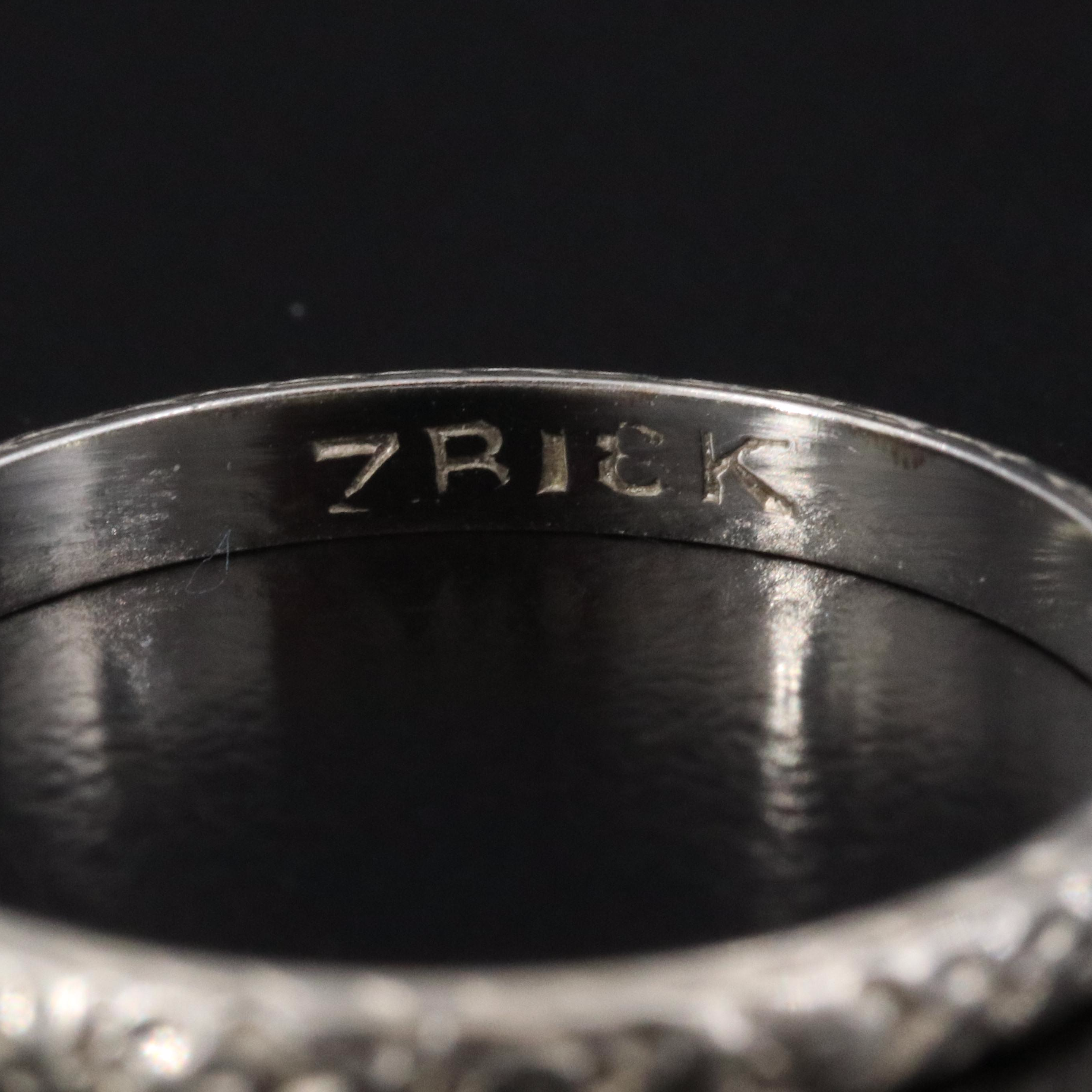 Vintage 18K Floral Band