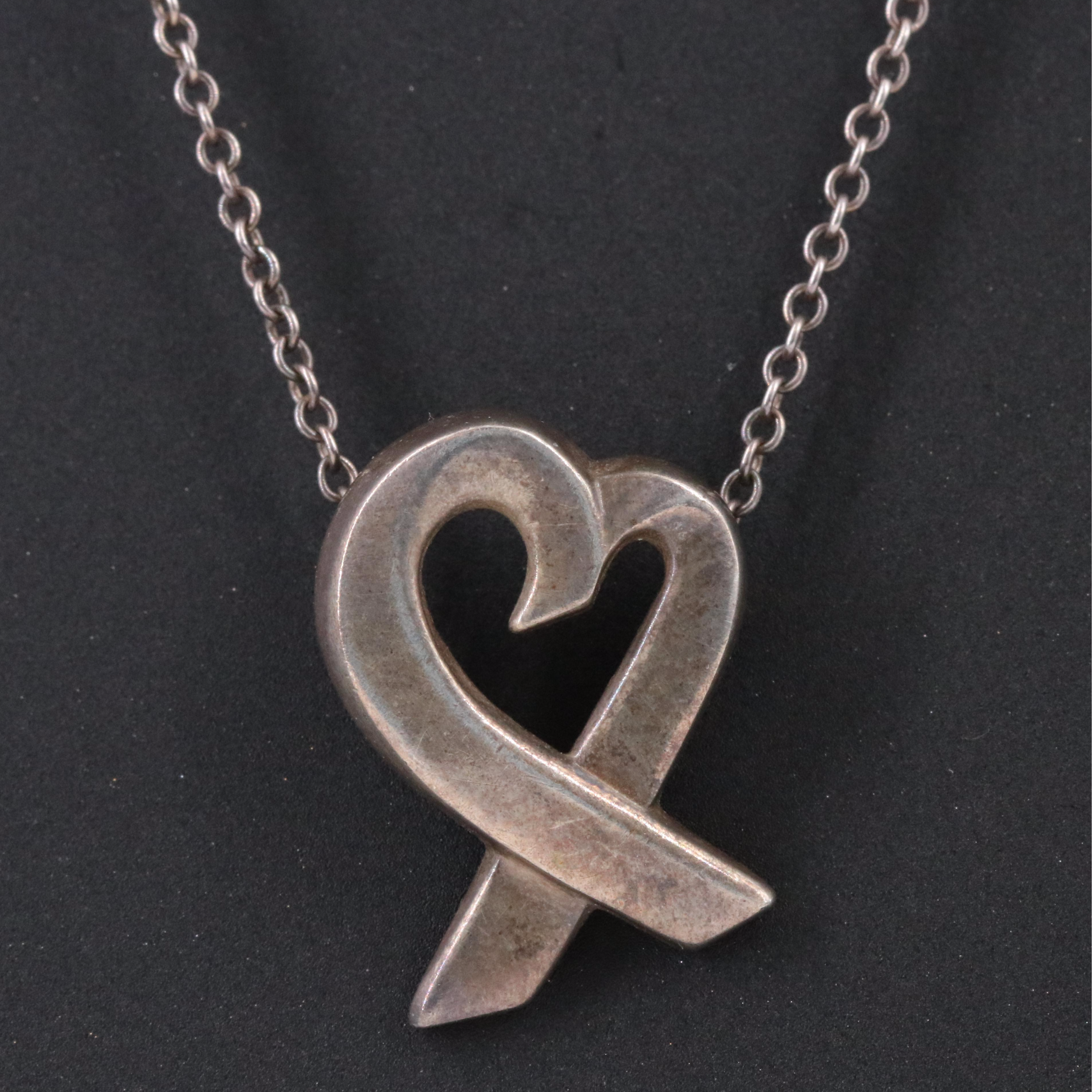 Paloma Picasso for Tiffany & Co. Loving Heart Sterling Necklace