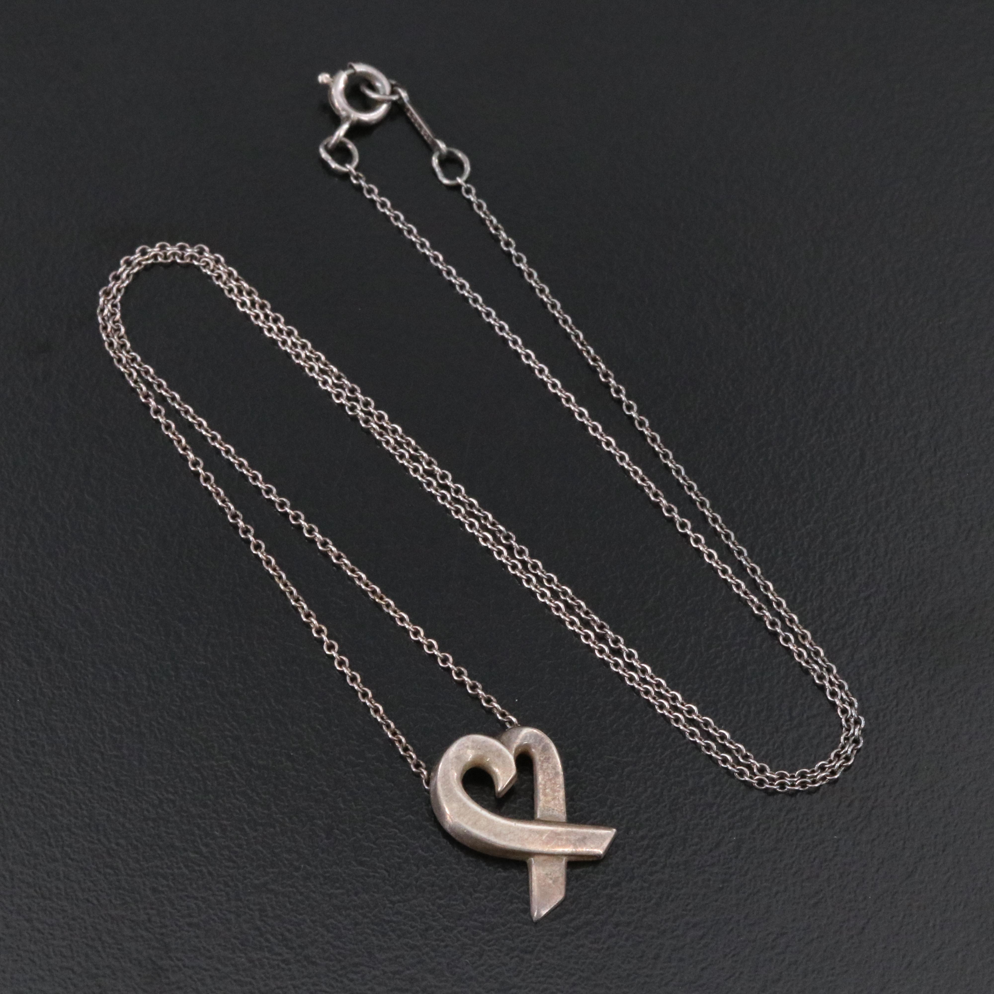Paloma Picasso for Tiffany & Co. Loving Heart Sterling Necklace