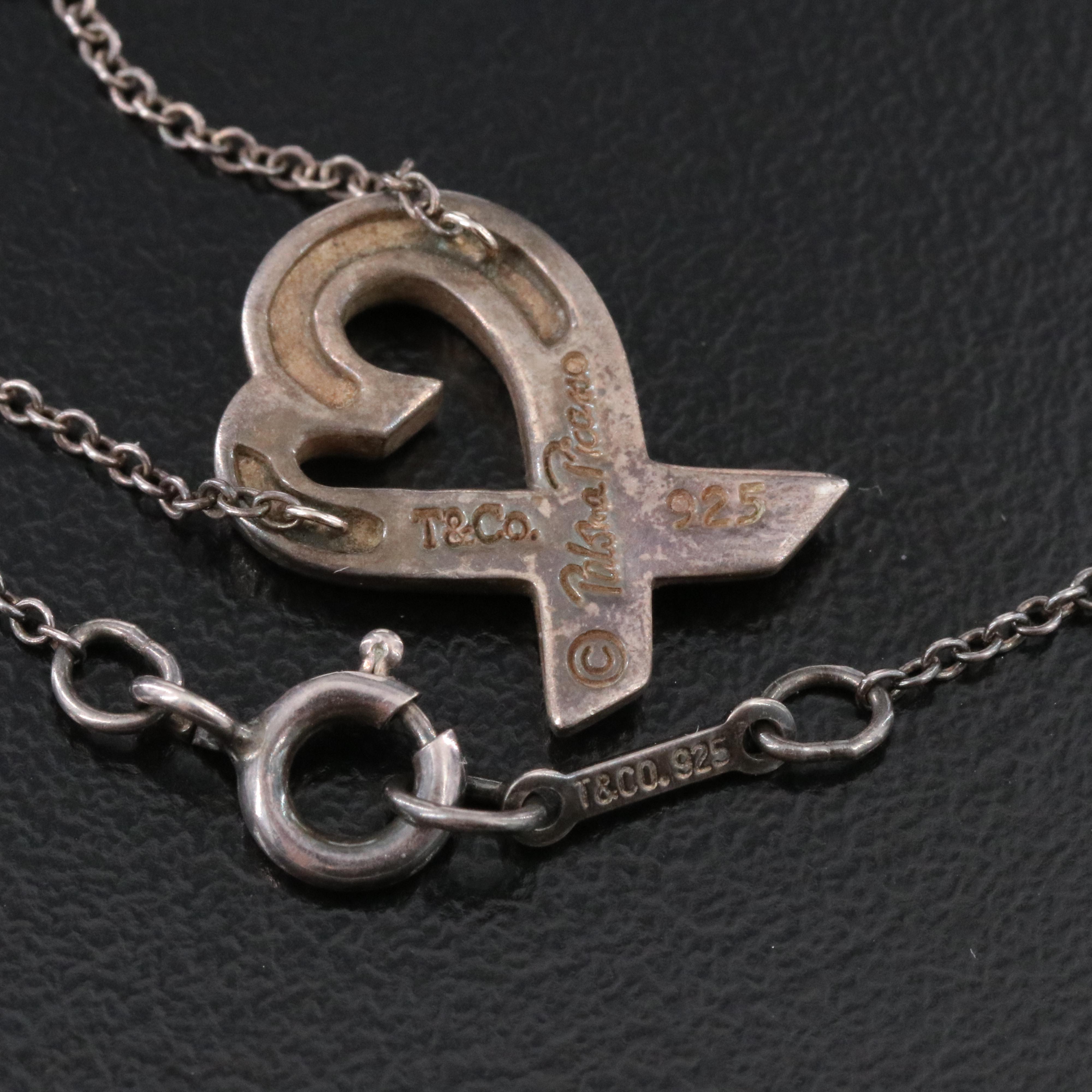 Paloma Picasso for Tiffany & Co. Loving Heart Sterling Necklace
