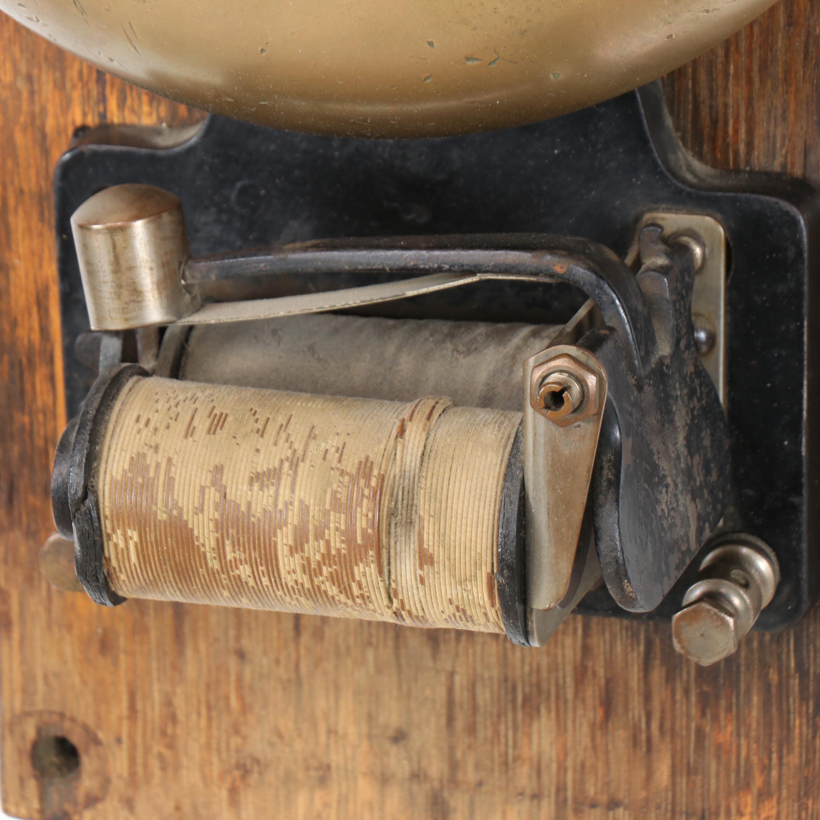 Wall-Mount Brass Antique Fire Alarm Bell