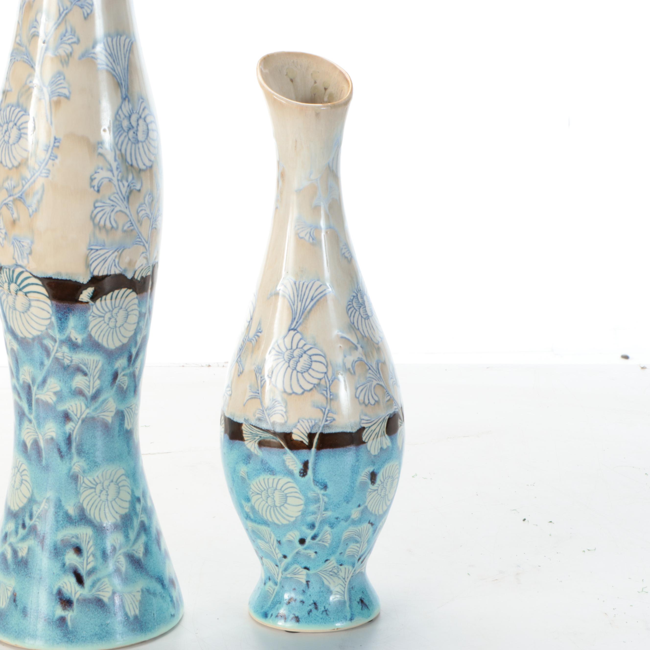 Jackson Florist Inc. Glazed Ceramic Vases