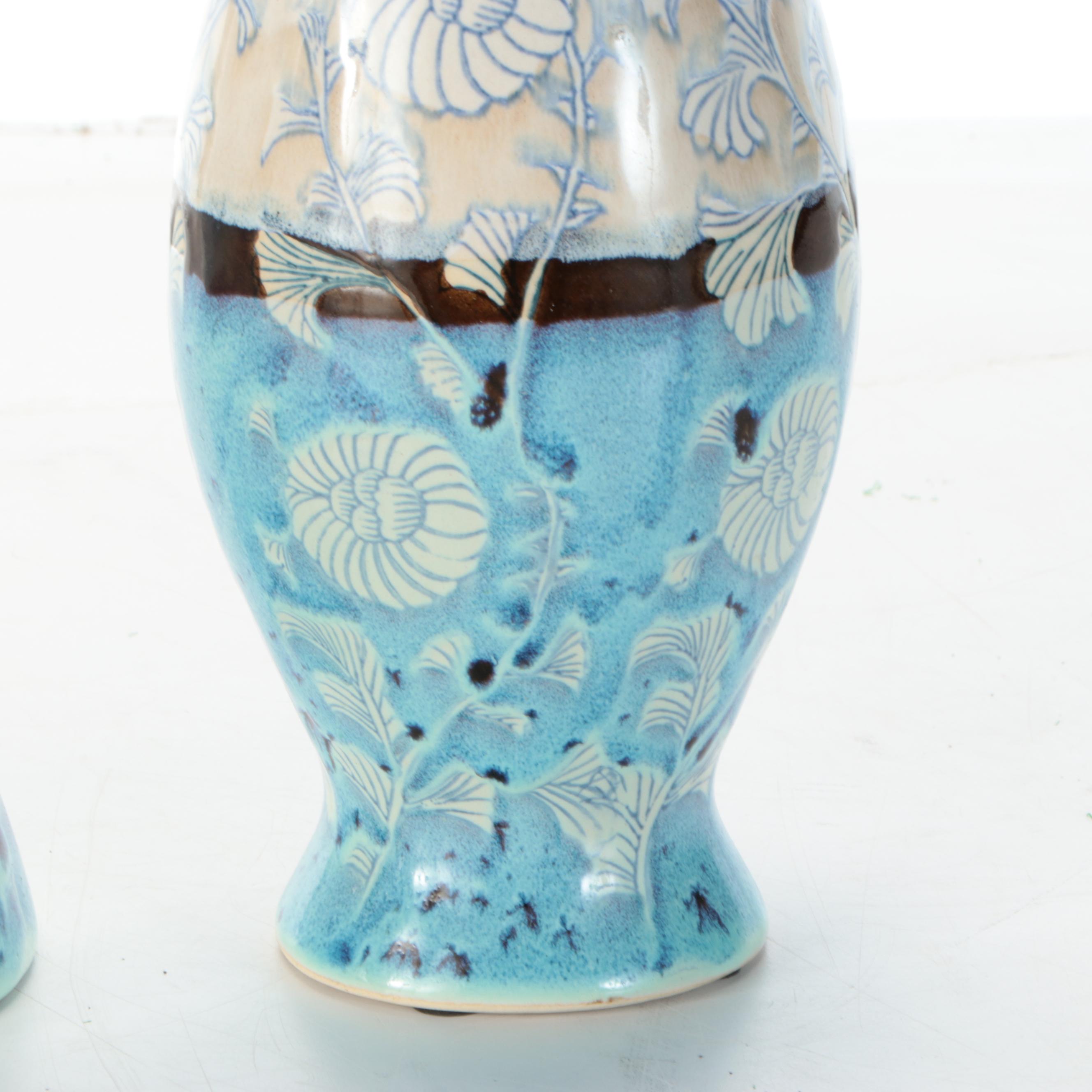 Jackson Florist Inc. Glazed Ceramic Vases