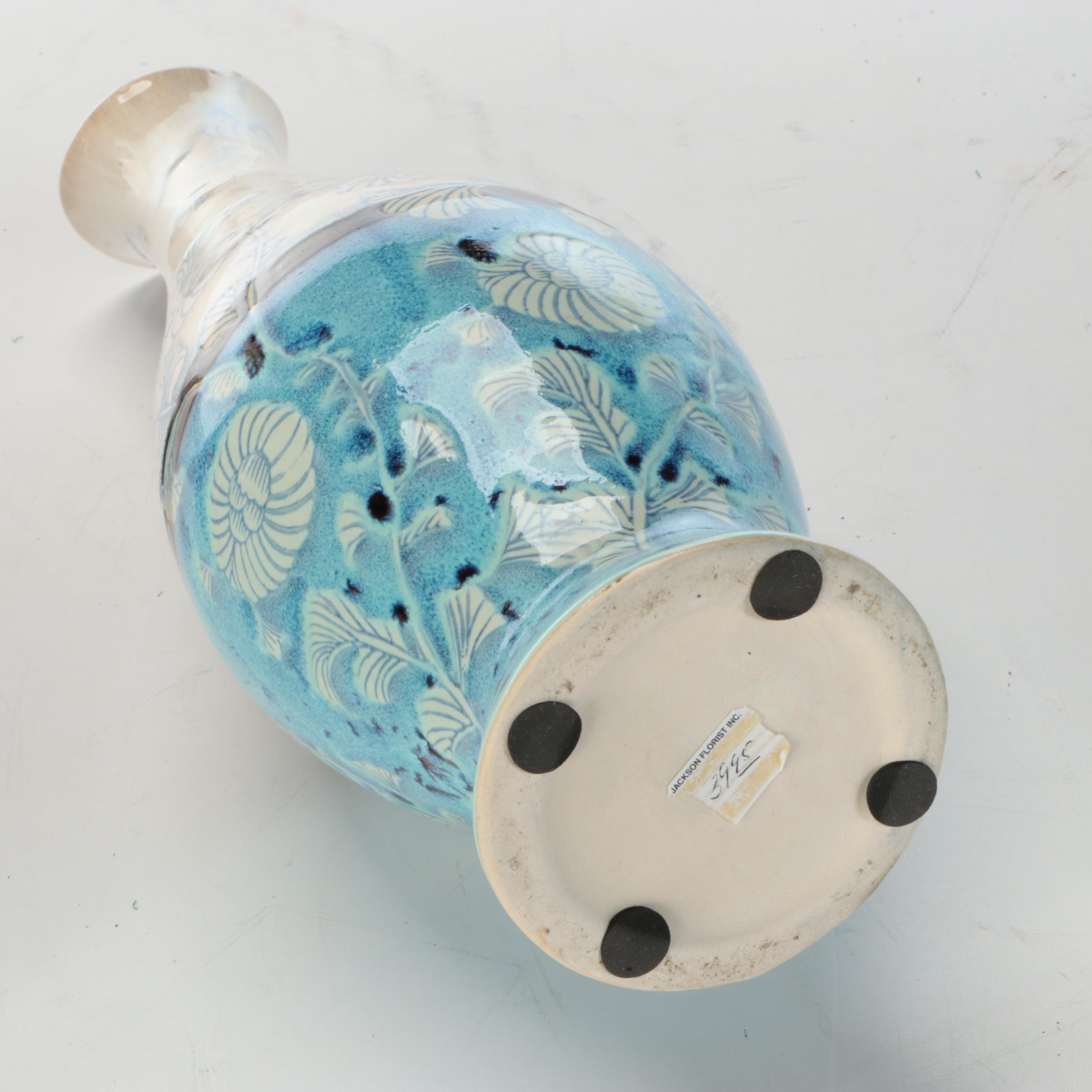 Jackson Florist Inc. Glazed Ceramic Vases
