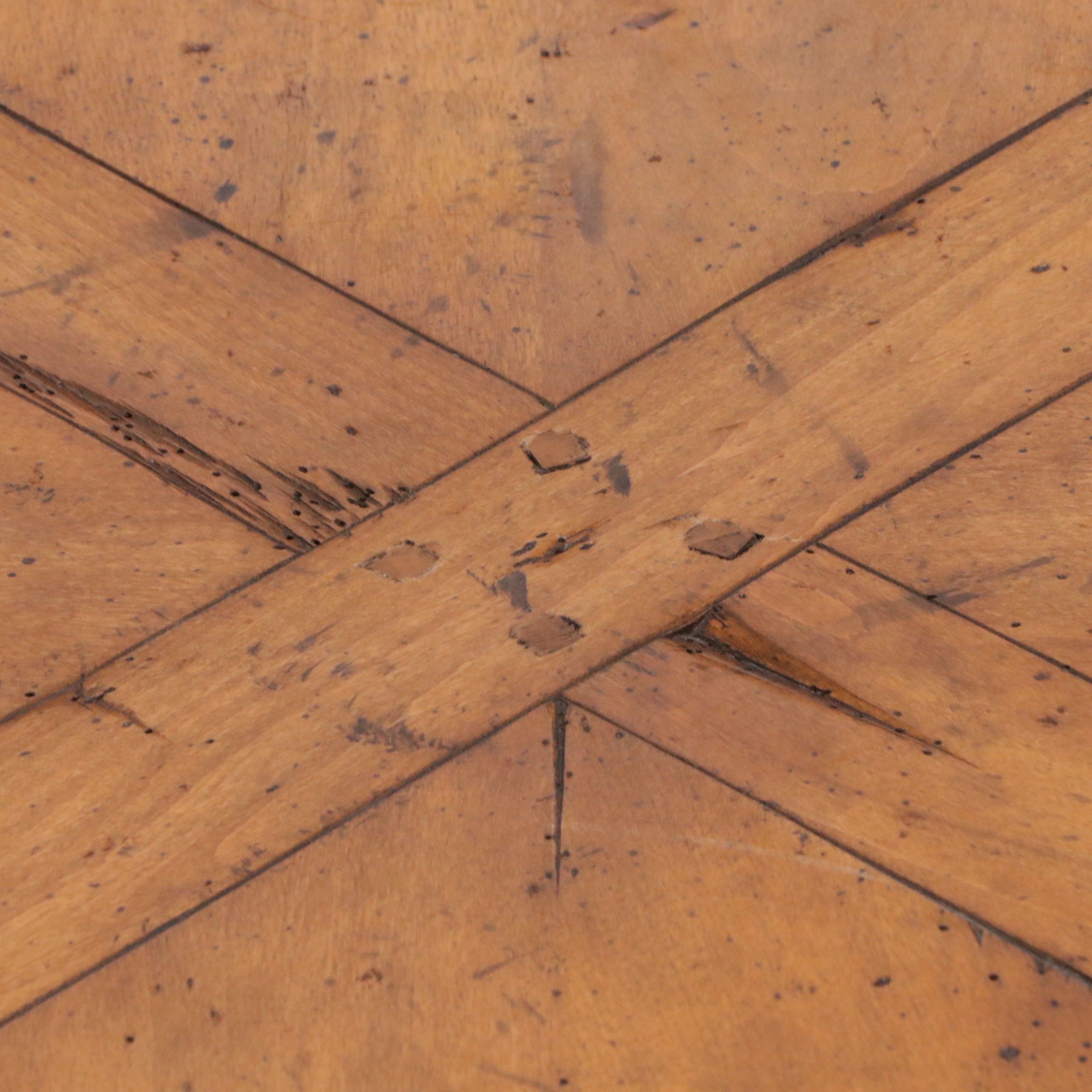 French Provincial Style Round Wood Coffee Table