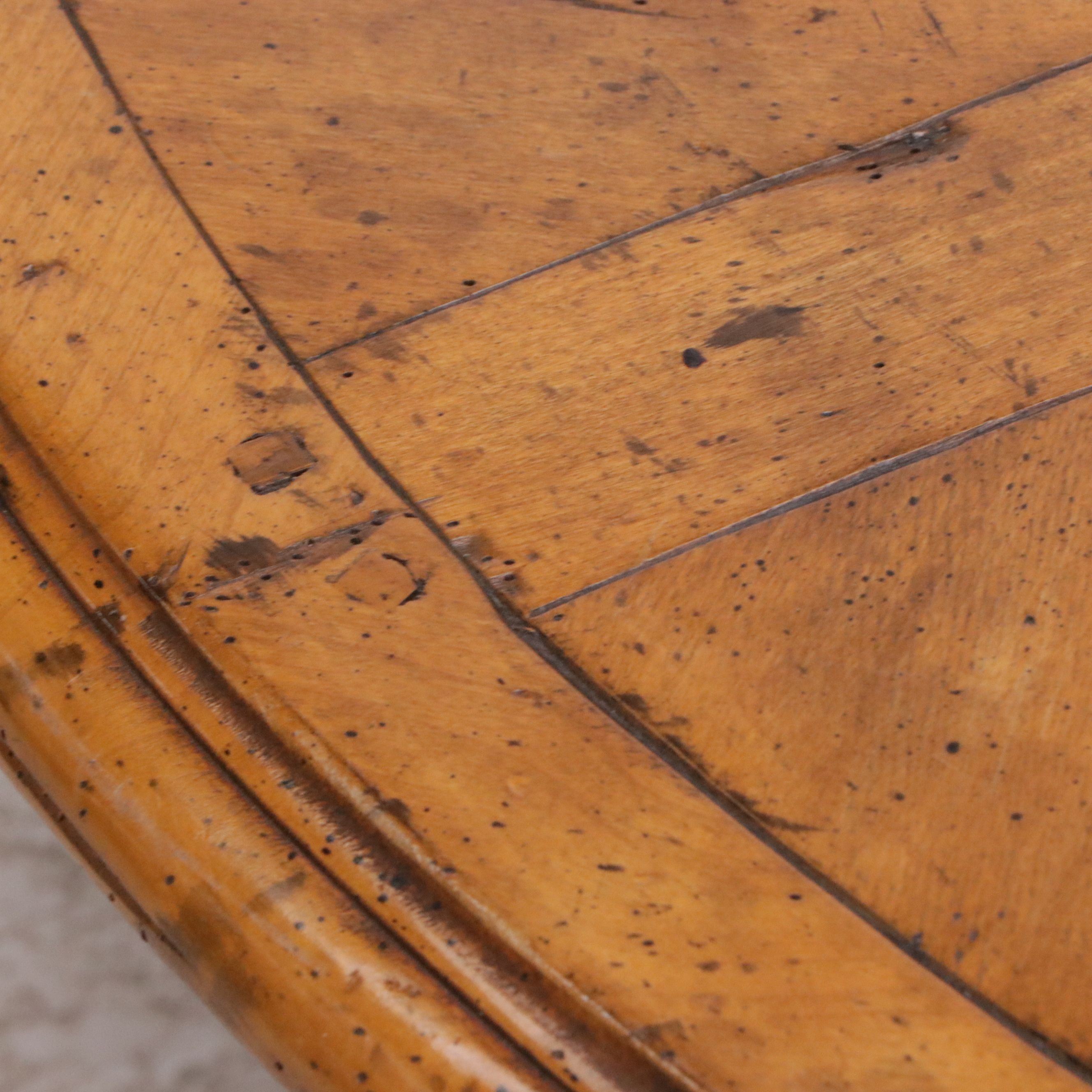 French Provincial Style Round Wood Coffee Table