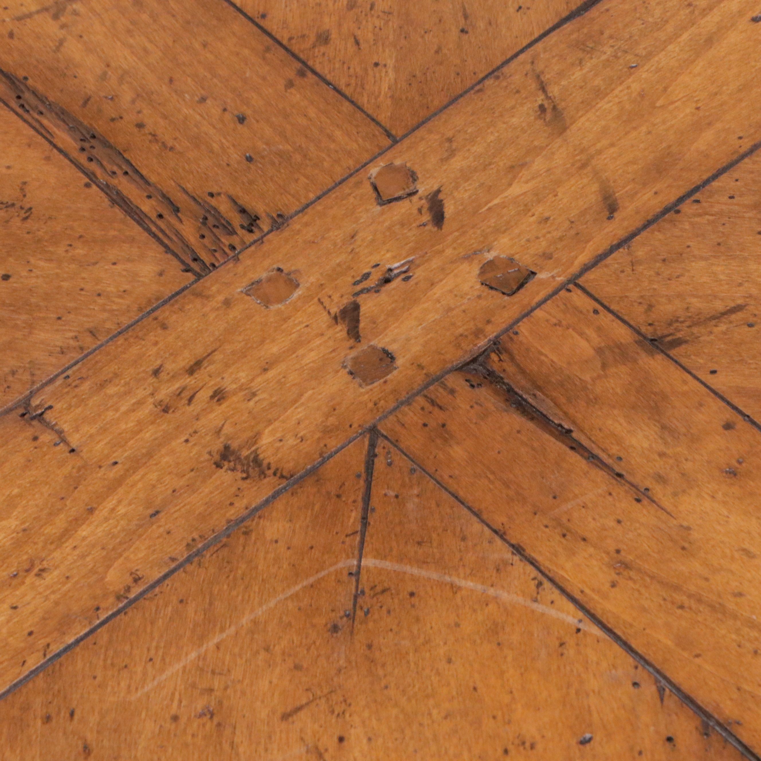 French Provincial Style Round Wood Coffee Table