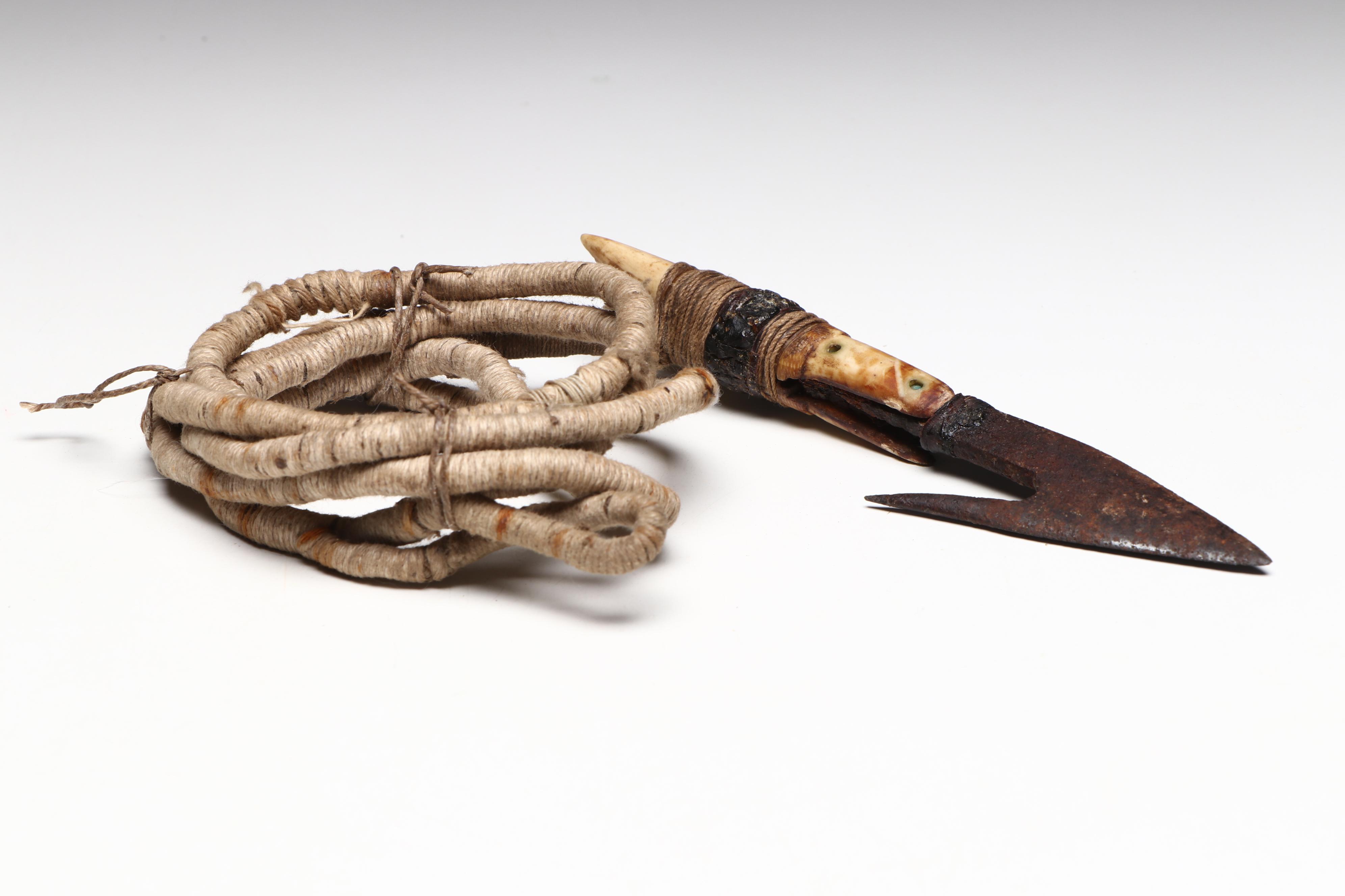 Indigenous Subarctic Carved Hunting and Fishing Implements