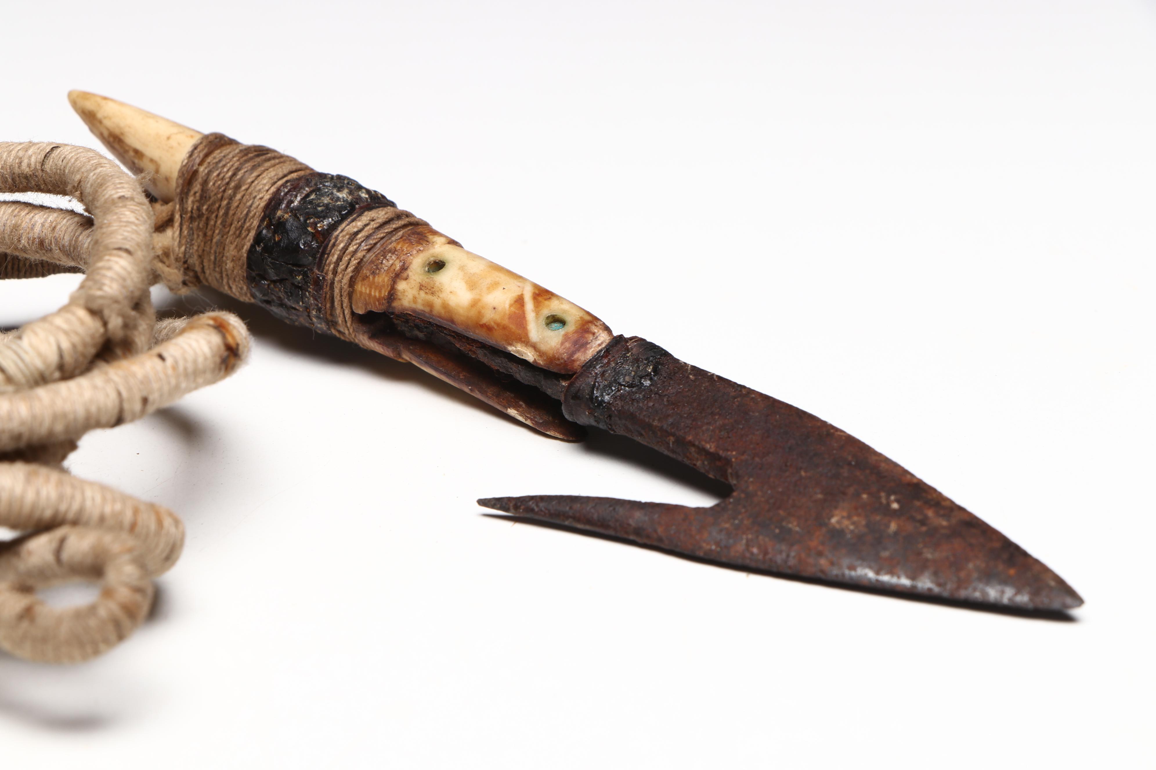 Indigenous Subarctic Carved Hunting and Fishing Implements