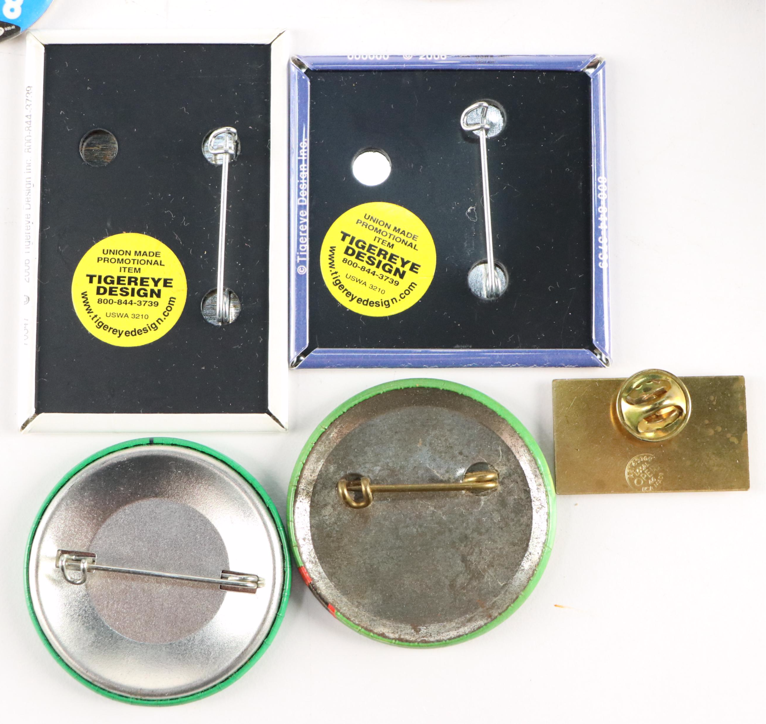 Barack Obama, Bill Clinton, and More Pin Backs and Other Political Memorabilia