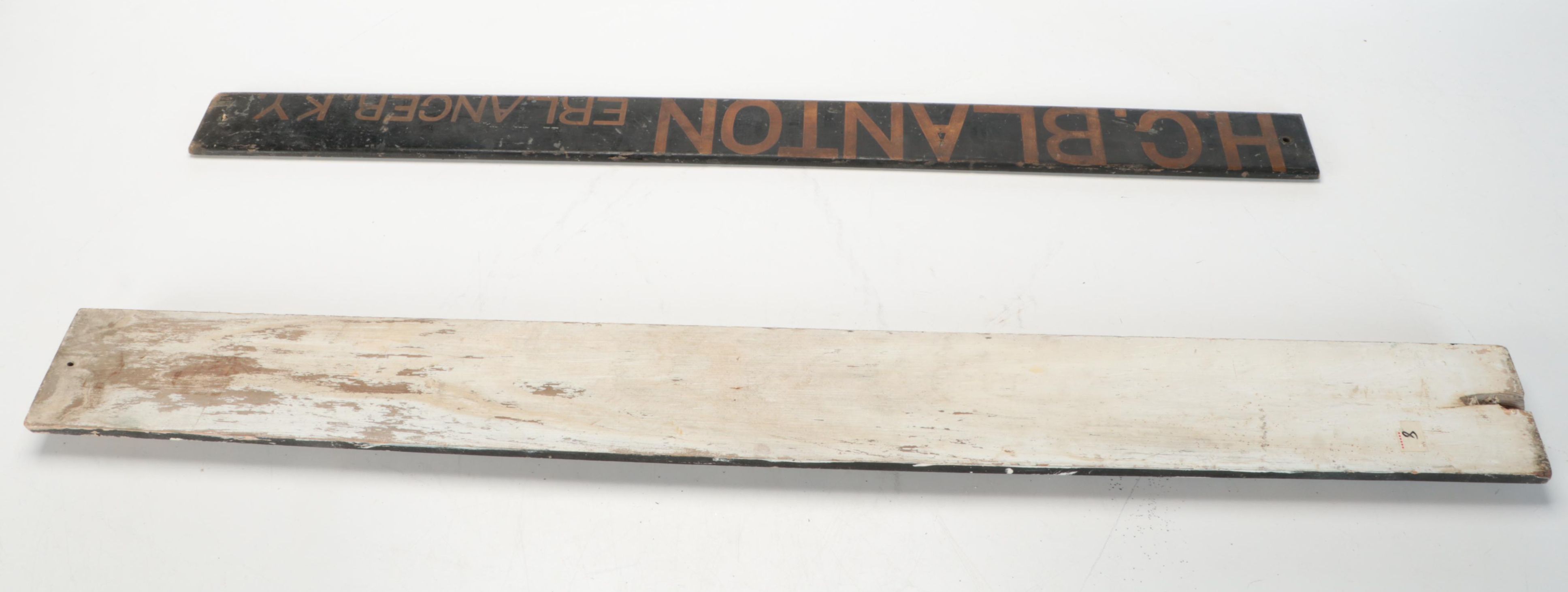 Pair of American Wooden Trade Signs, Early 20th-Century