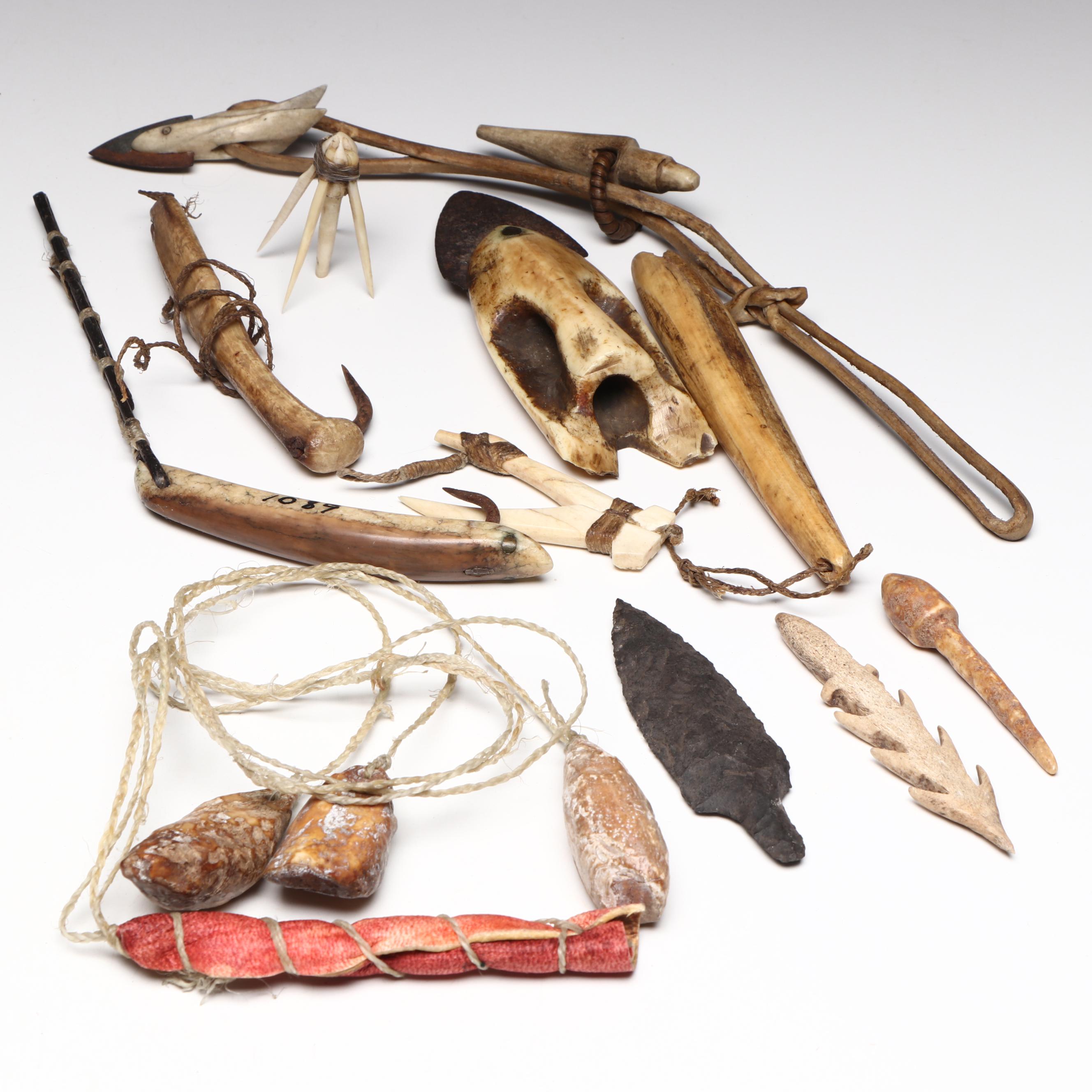 Indigenous Subarctic Hunting and Fishing Implements
