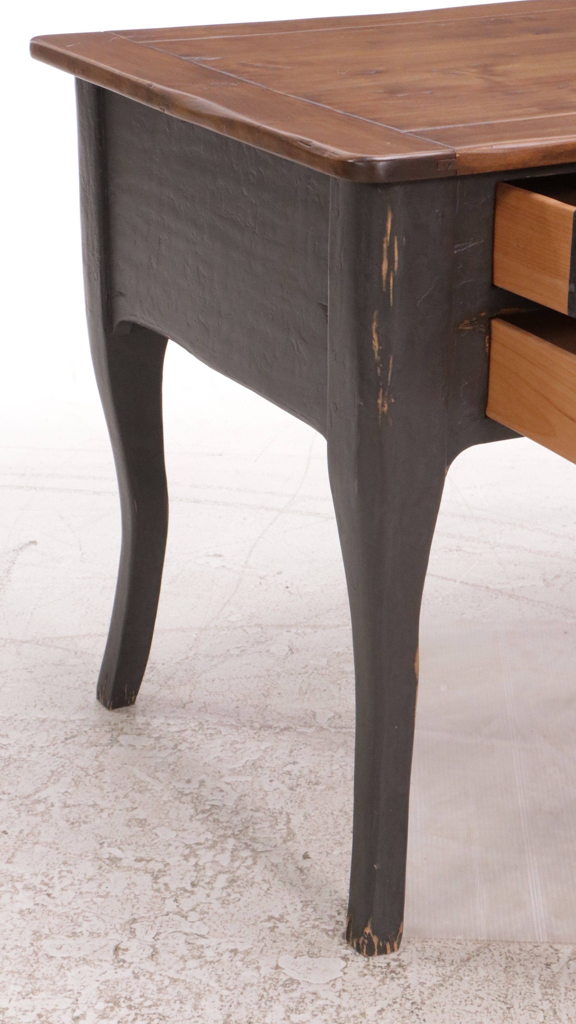 Vintage Painted Wood Writing Desk