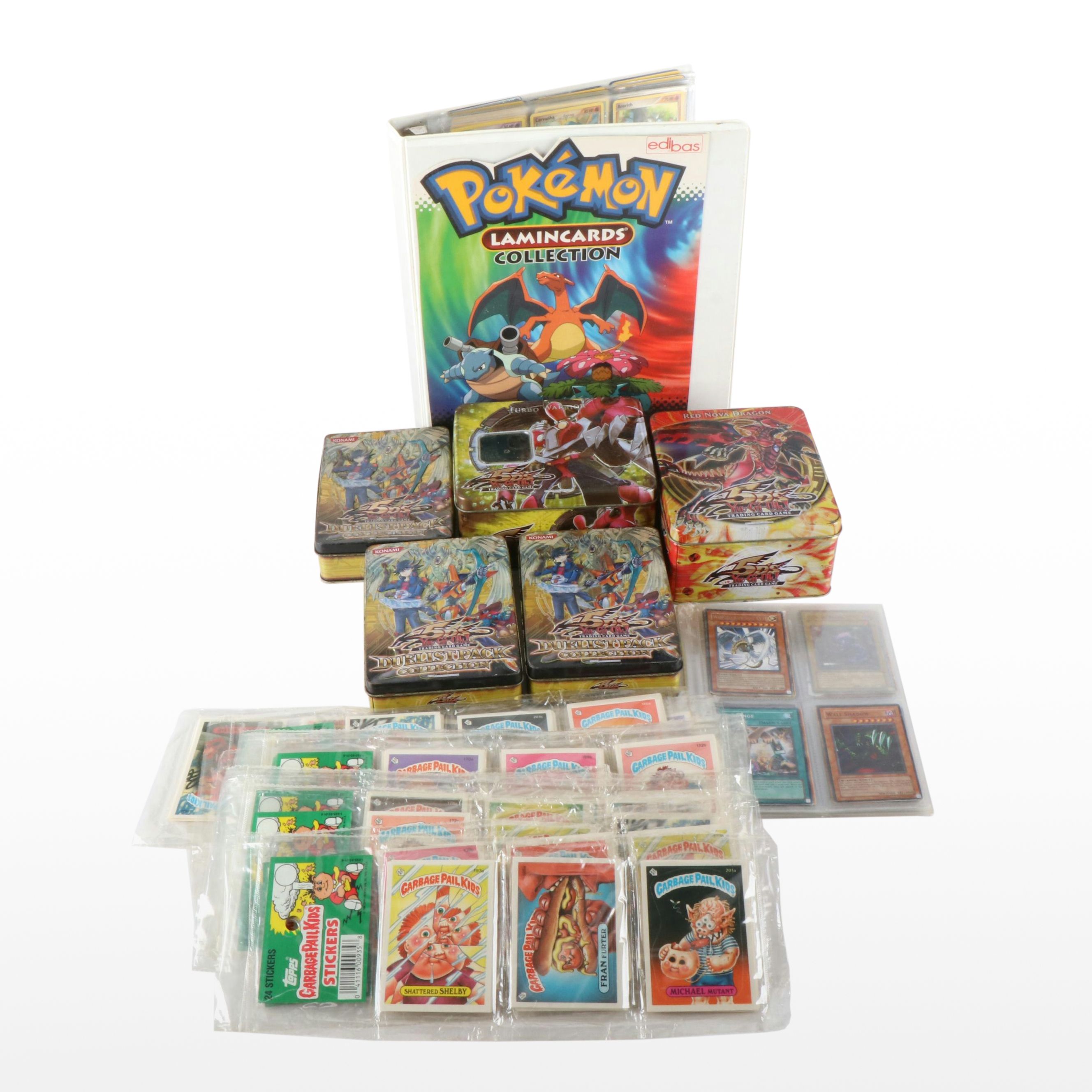 60+ Pokémon Trading Cards with Garbage Pail Kids Collection