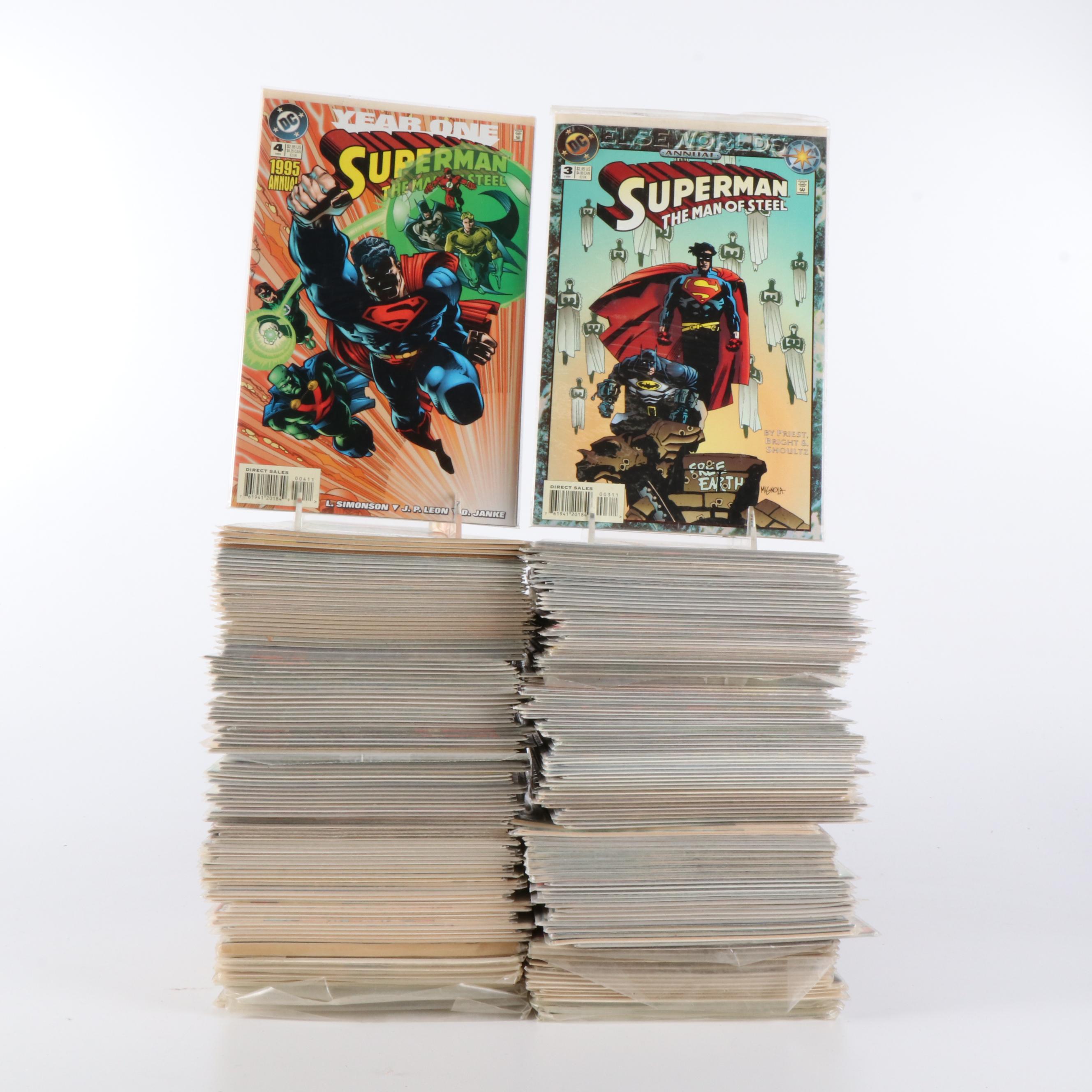 "Superman" and "Steel" Modern Age Comic Books