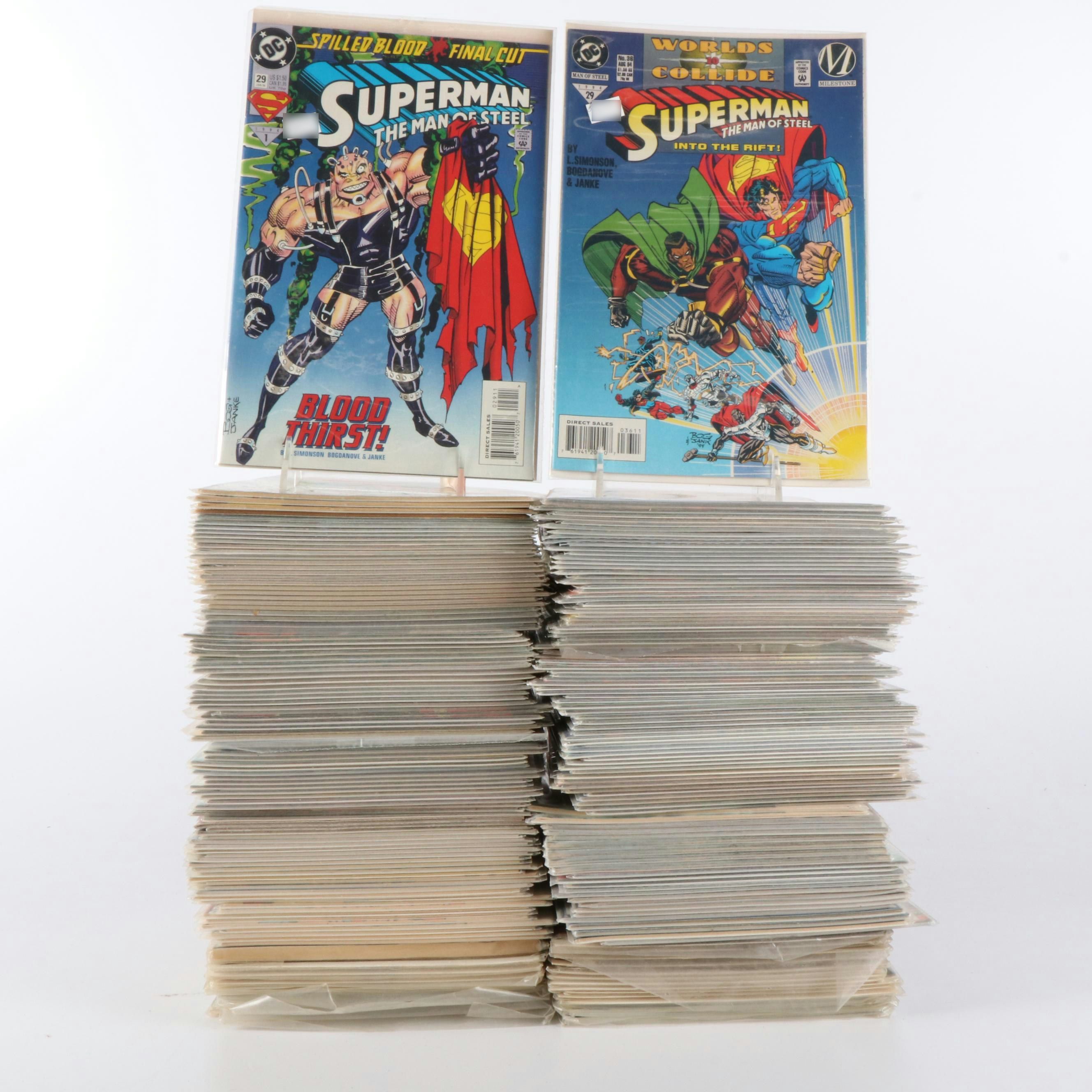 "Superman" and "Steel" Modern Age Comic Books