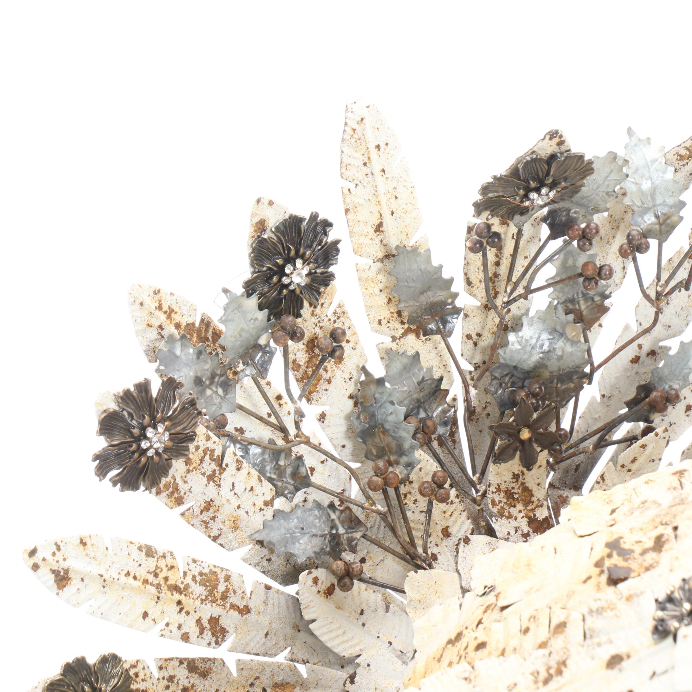 Handcrafted Rebar and Sheet Metal Holiday Turkey Sculpture