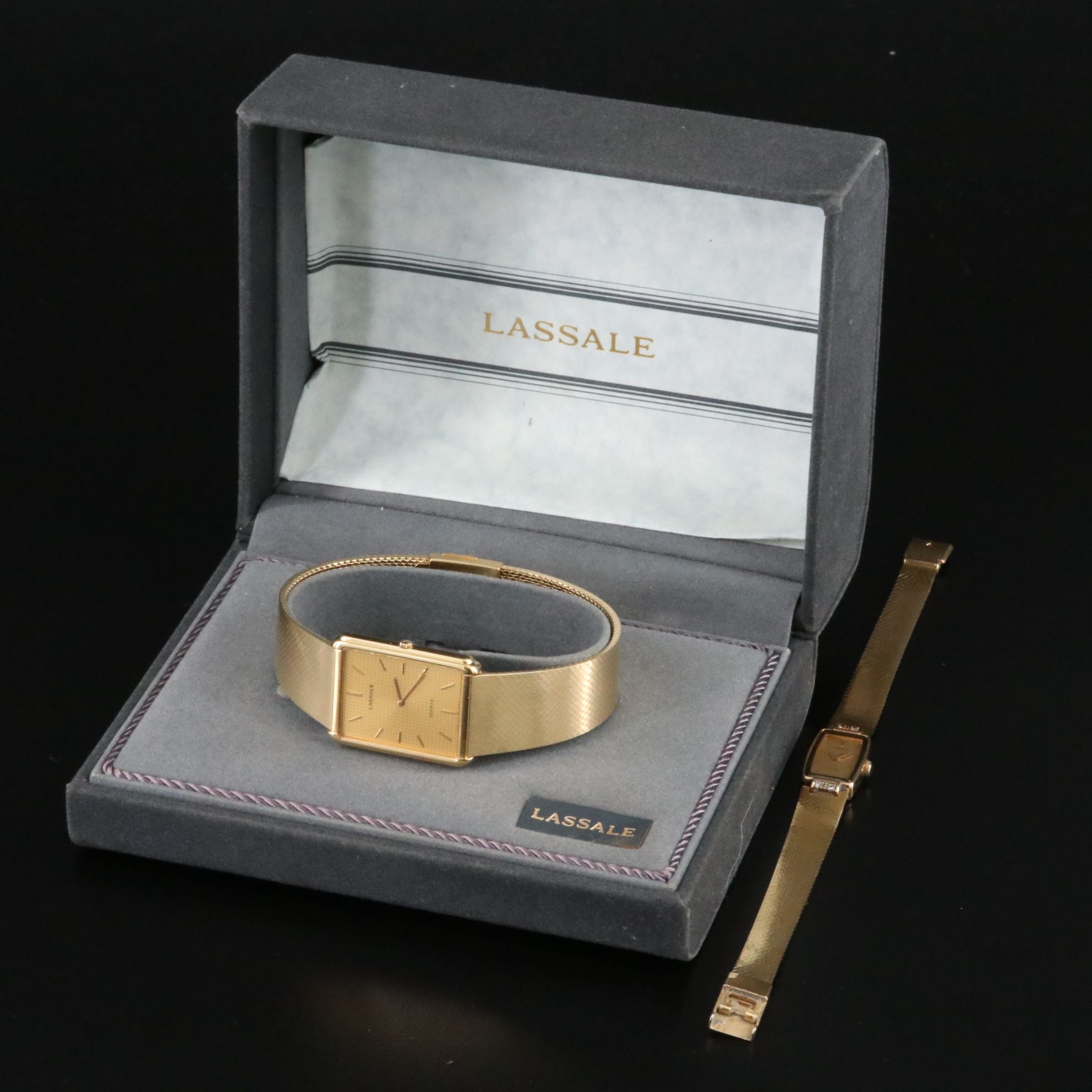 Lassale Sleek Gold-Tone Quartz Watches