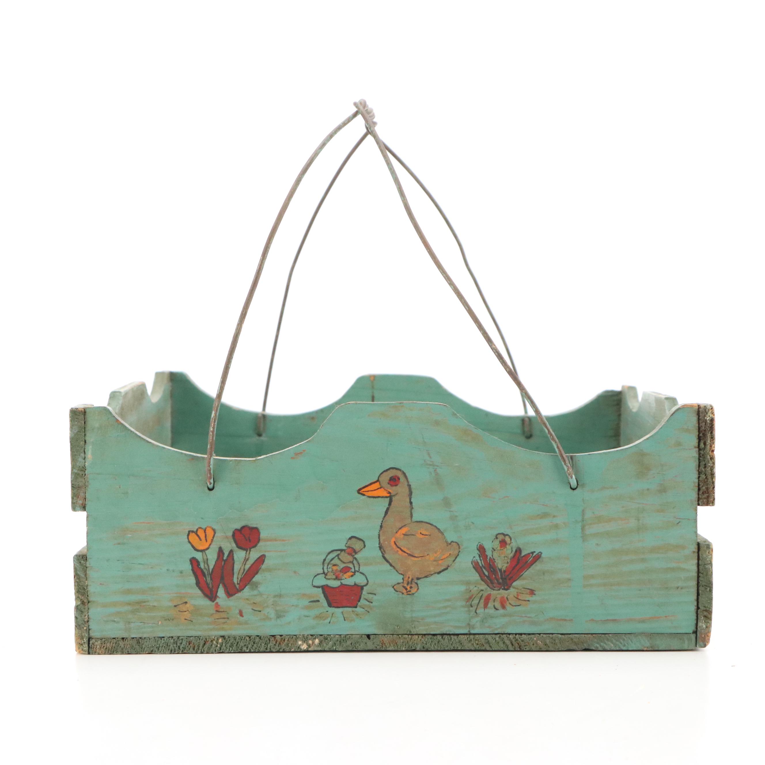 Hand-Painted Flipping Clown Toy & More, Early to Mid-20th Century