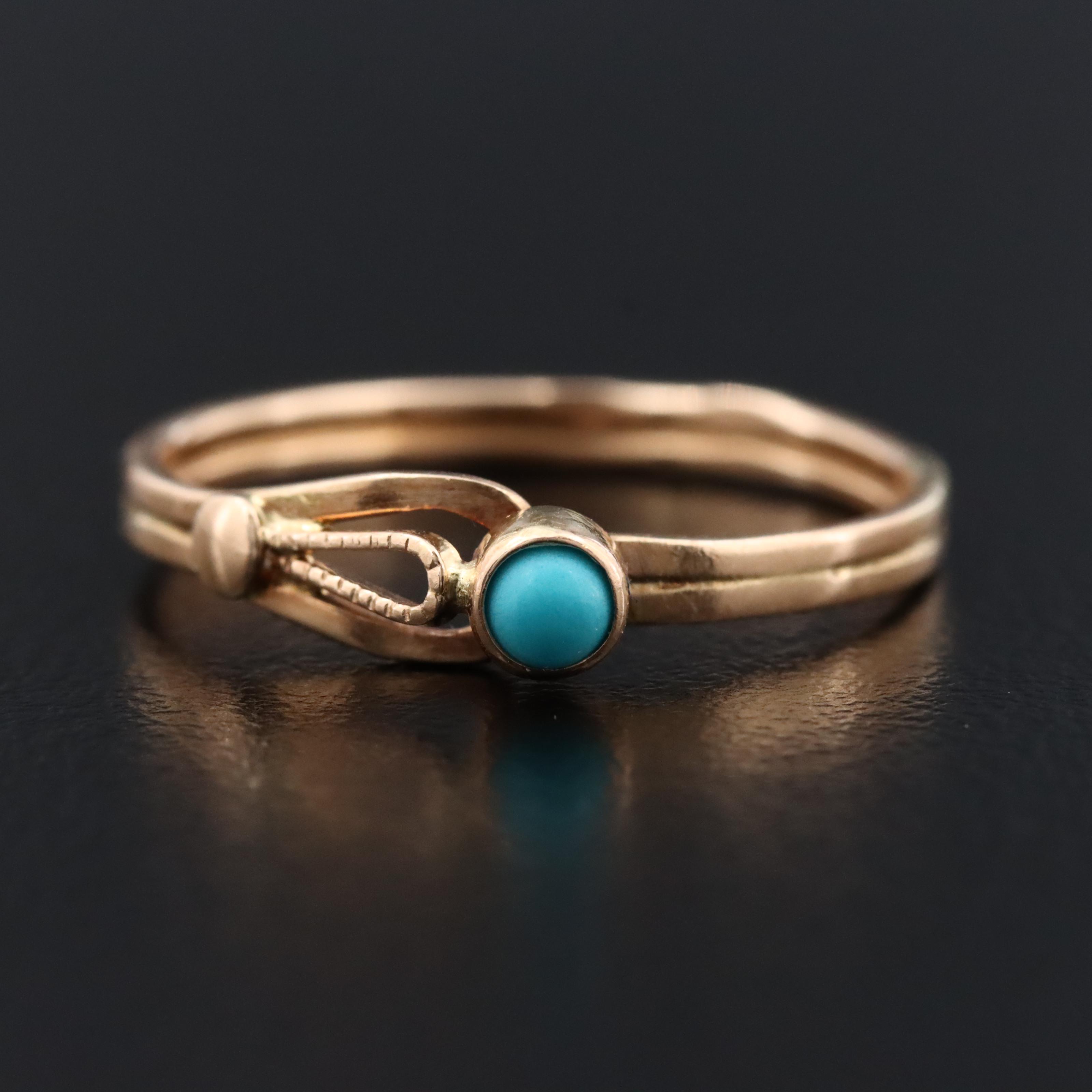 Vintage 14K Turquoise Ring