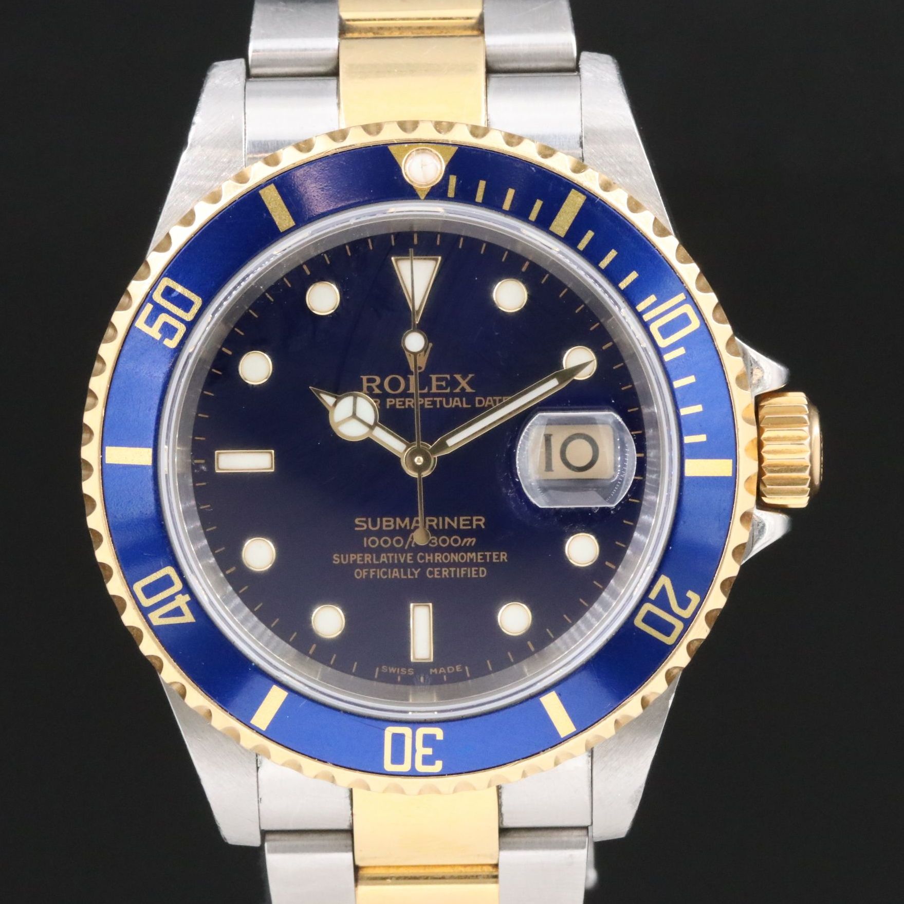 2005 Rolex Submariner Date Blue Dial & Bezel Watch