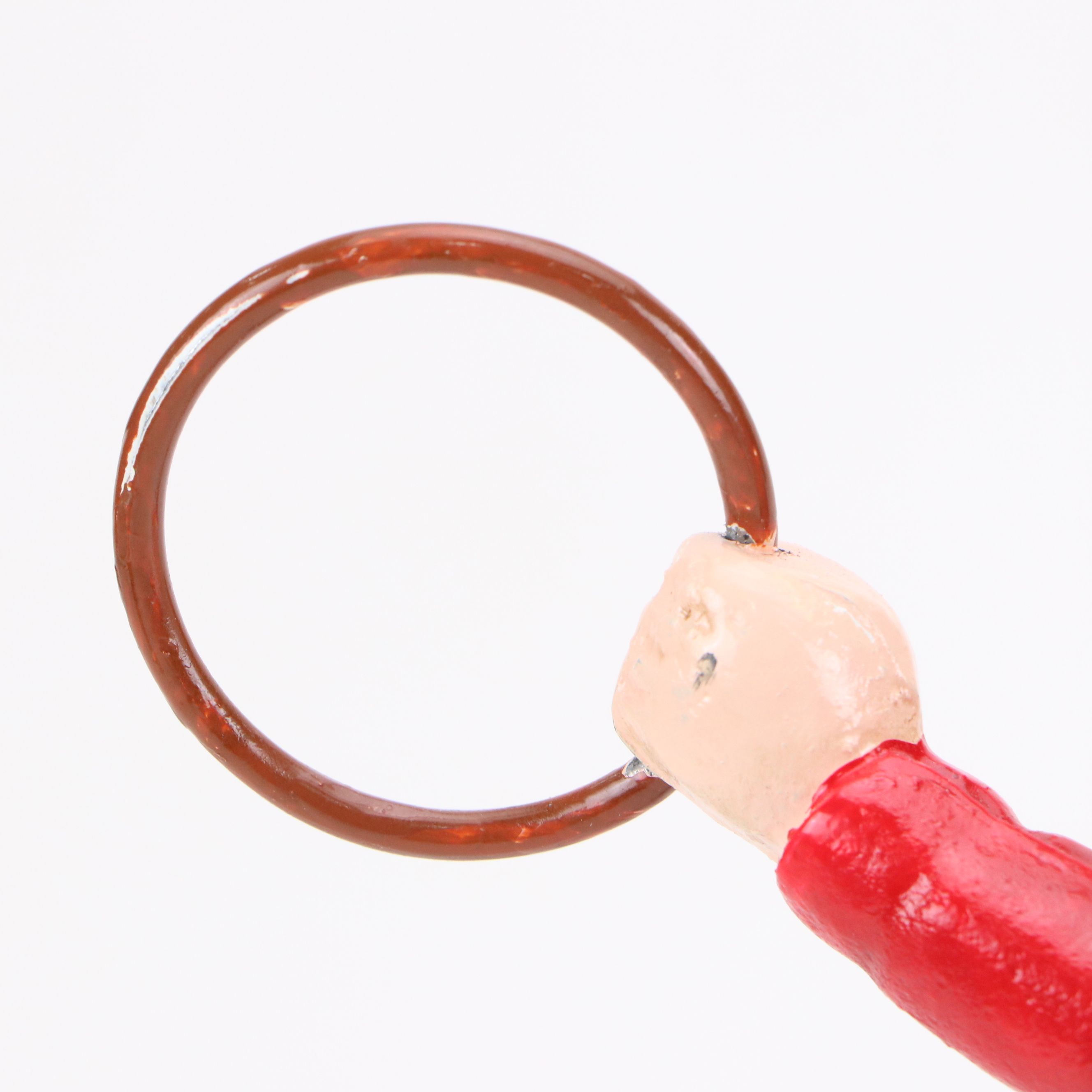 Painted Cast Iron Lawn Jockey Doorstop