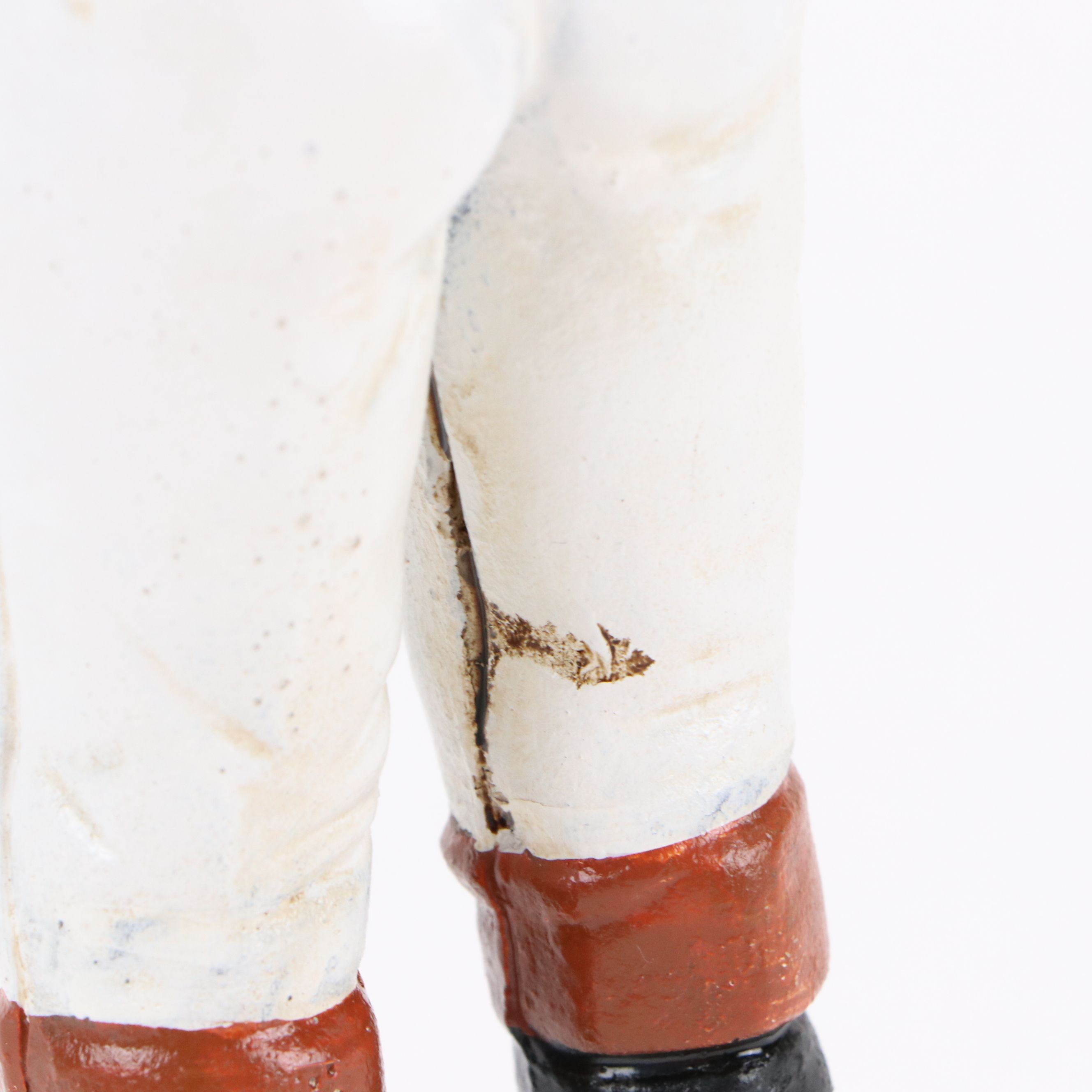 Painted Cast Iron Lawn Jockey Doorstop