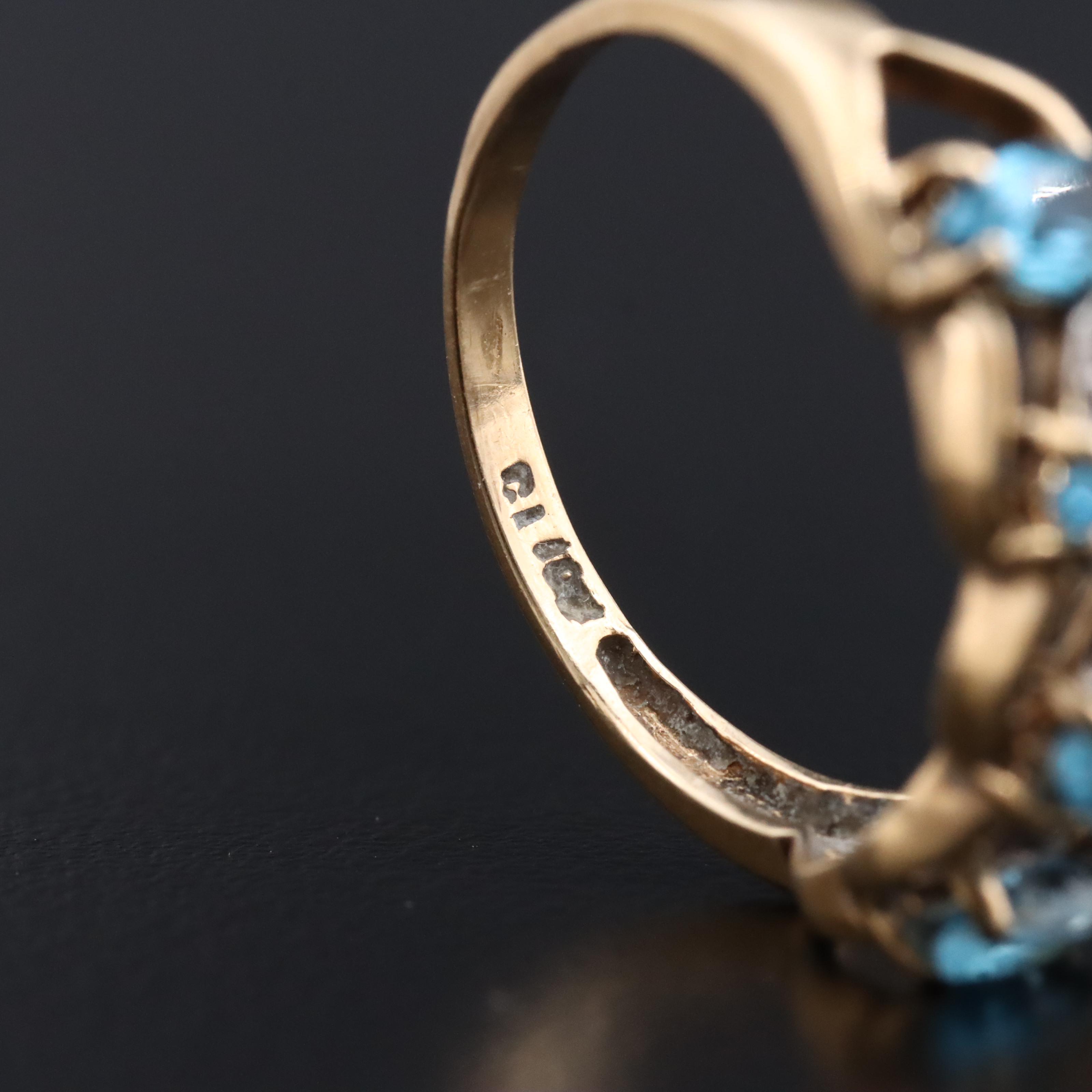 10K Topaz and Diamond Ring