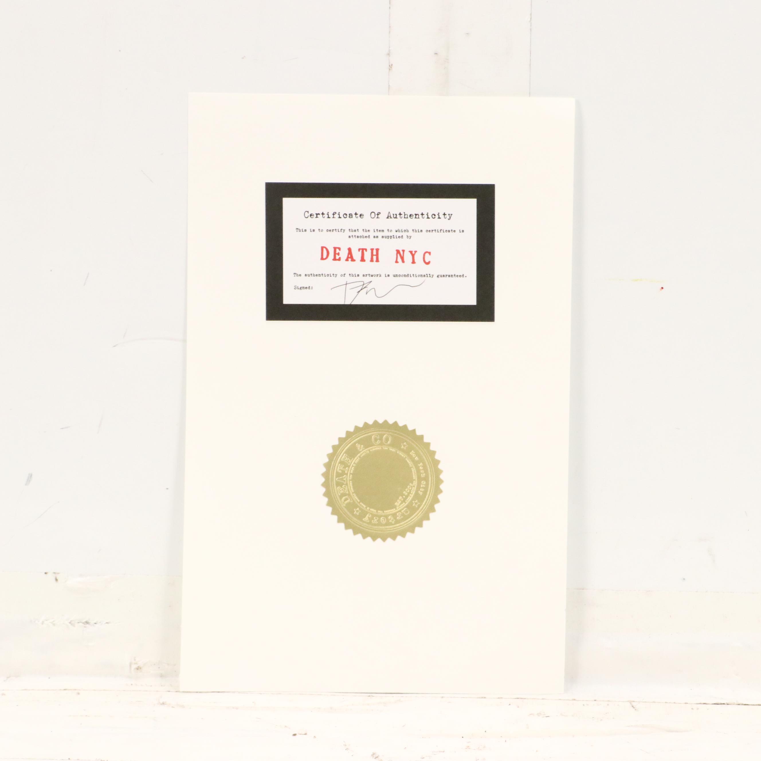 Death NYC Graphic Print of Charlie Brown x Coca-Cola, 2024