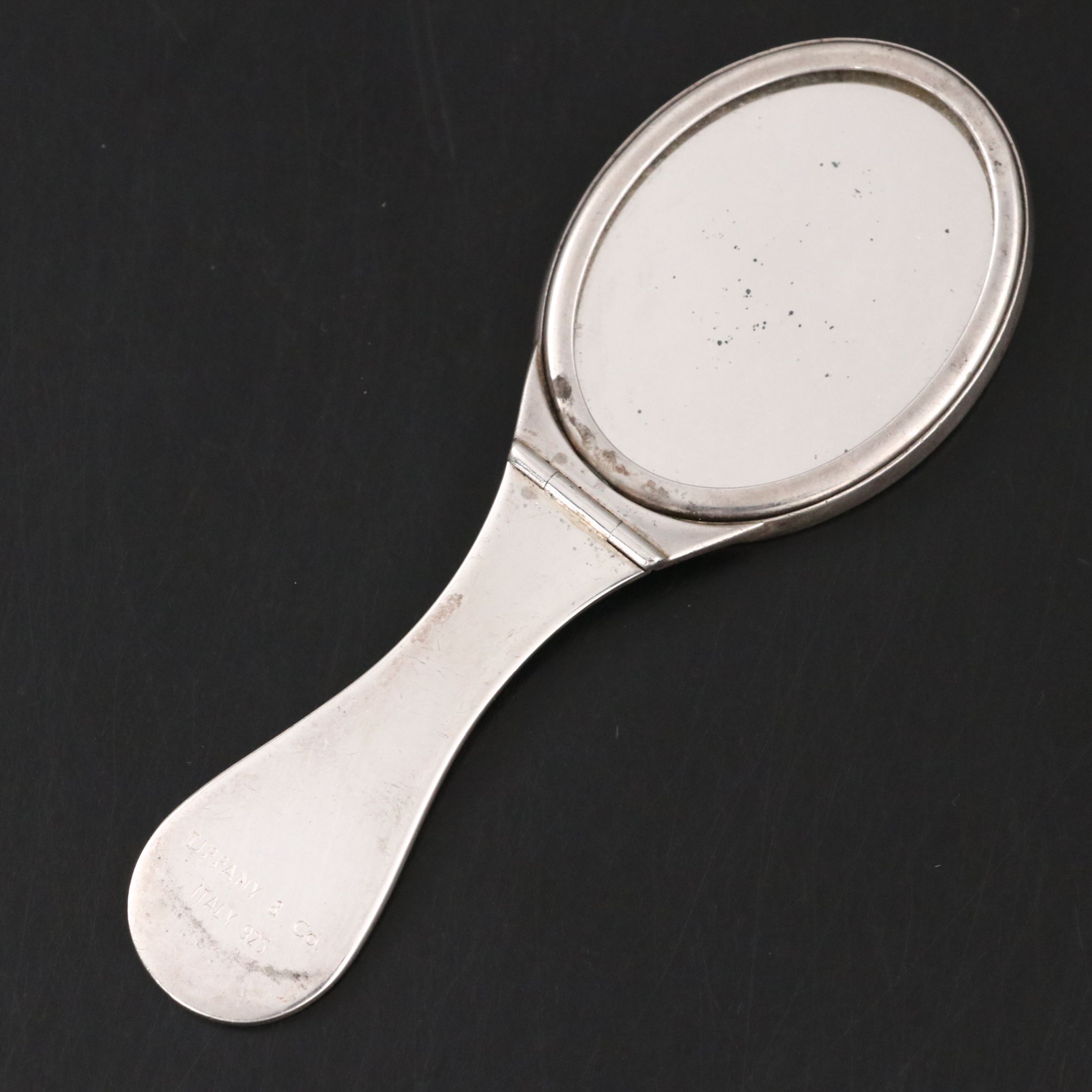 Tiffany & Co. Italian Sterling Silver Folding Pocket Mirror