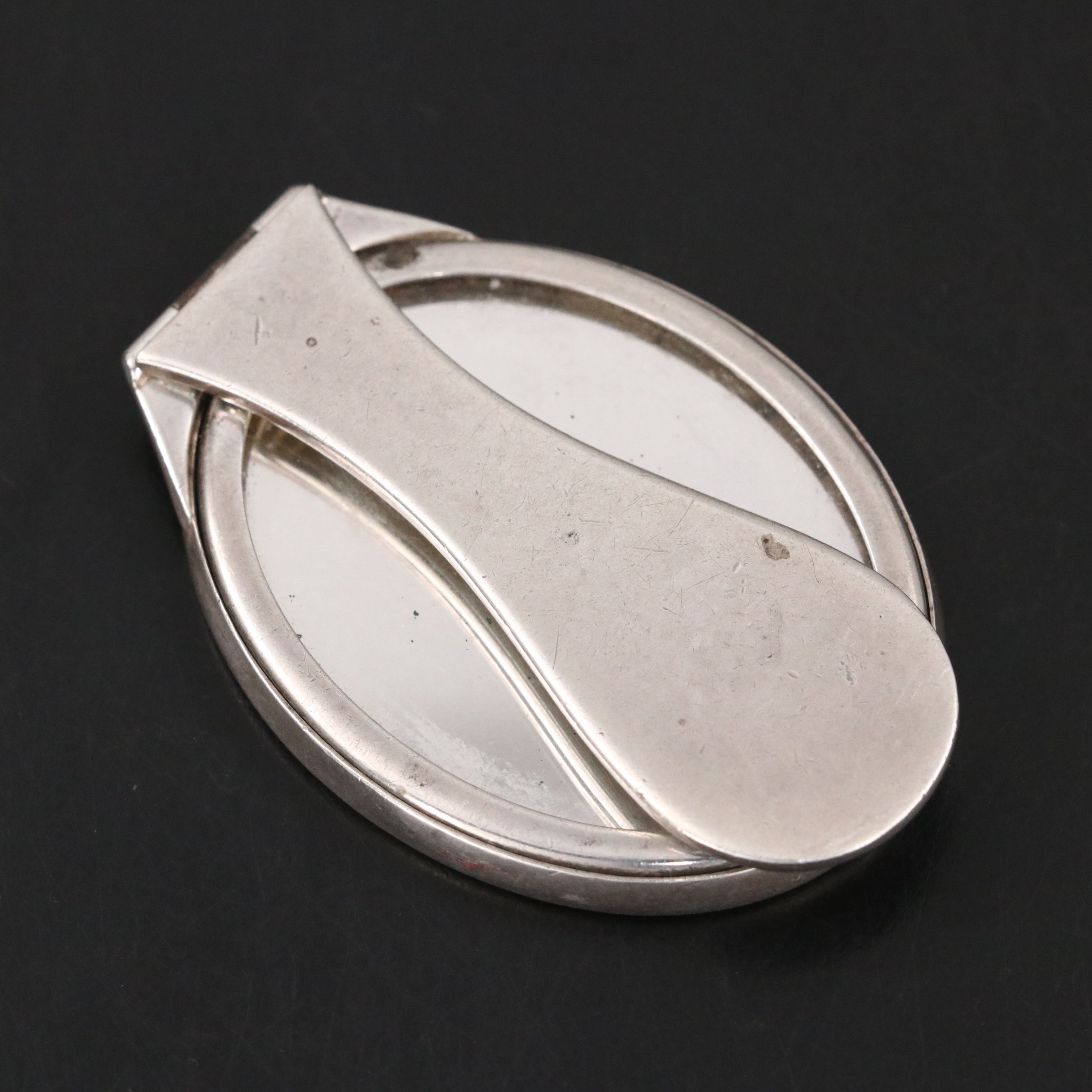 Tiffany & Co. Italian Sterling Silver Folding Pocket Mirror