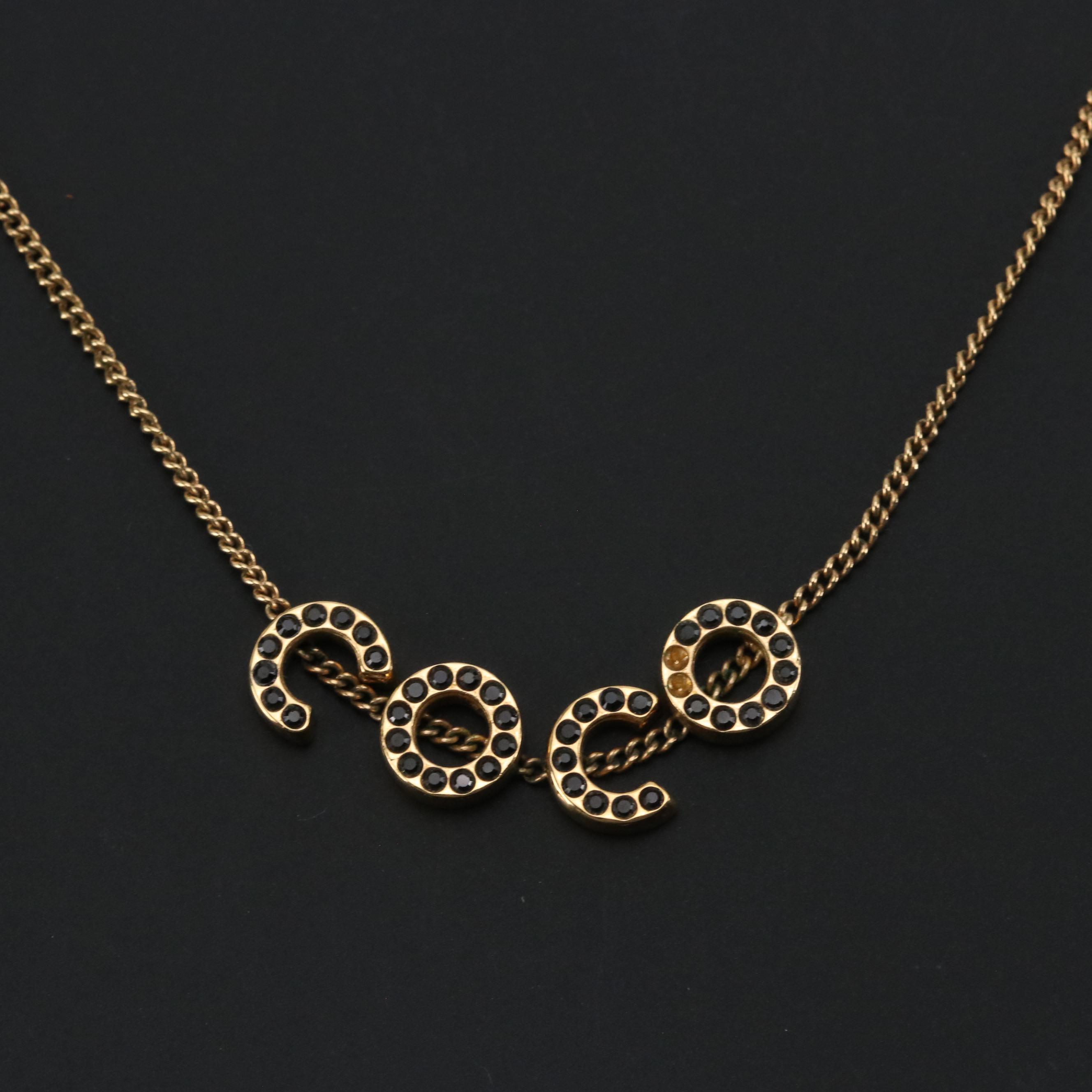 Chanel Crystal COCO Necklace