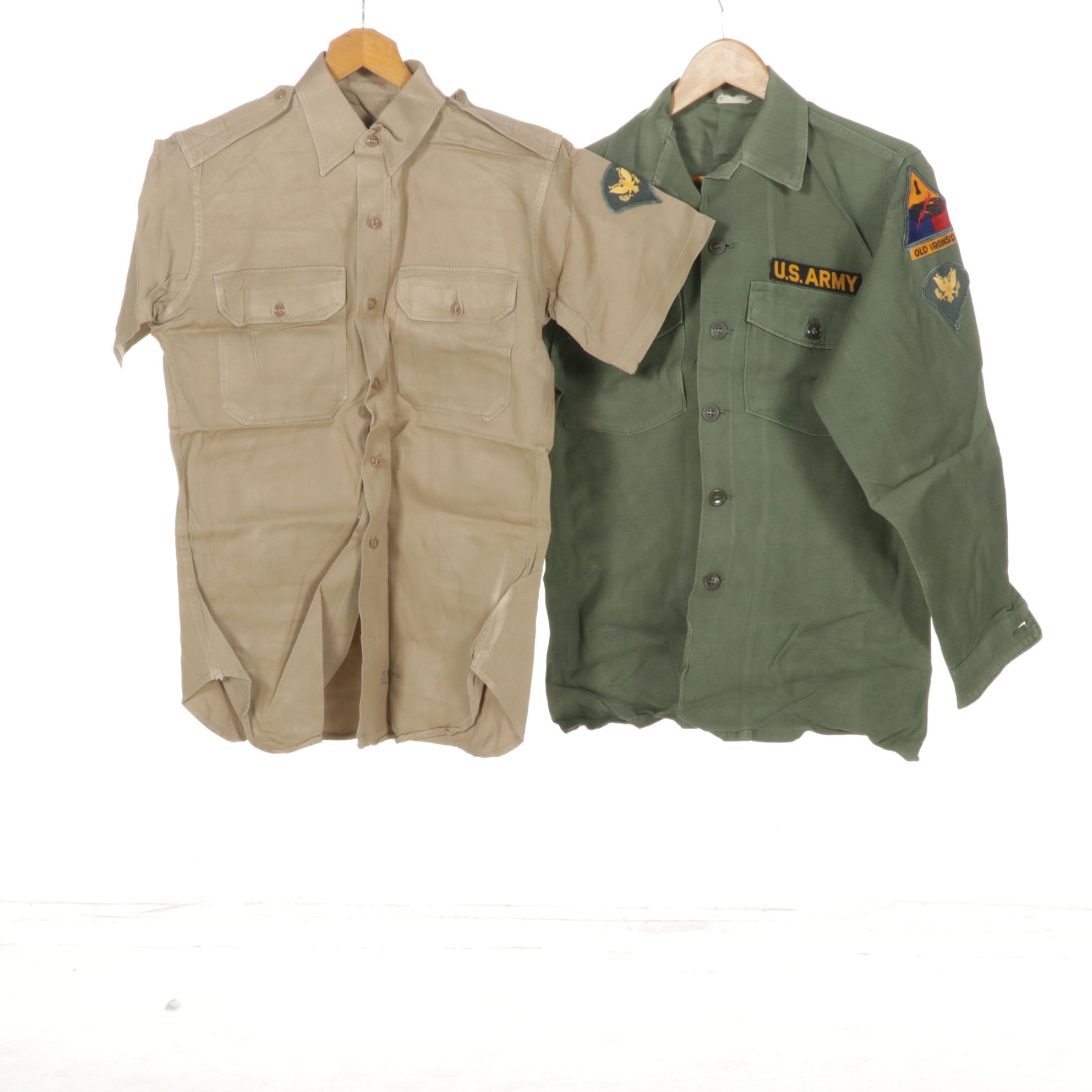 Vietnam Era U.S. Army Uniforms with Trench Coat and Duffel, Size Small/Regular