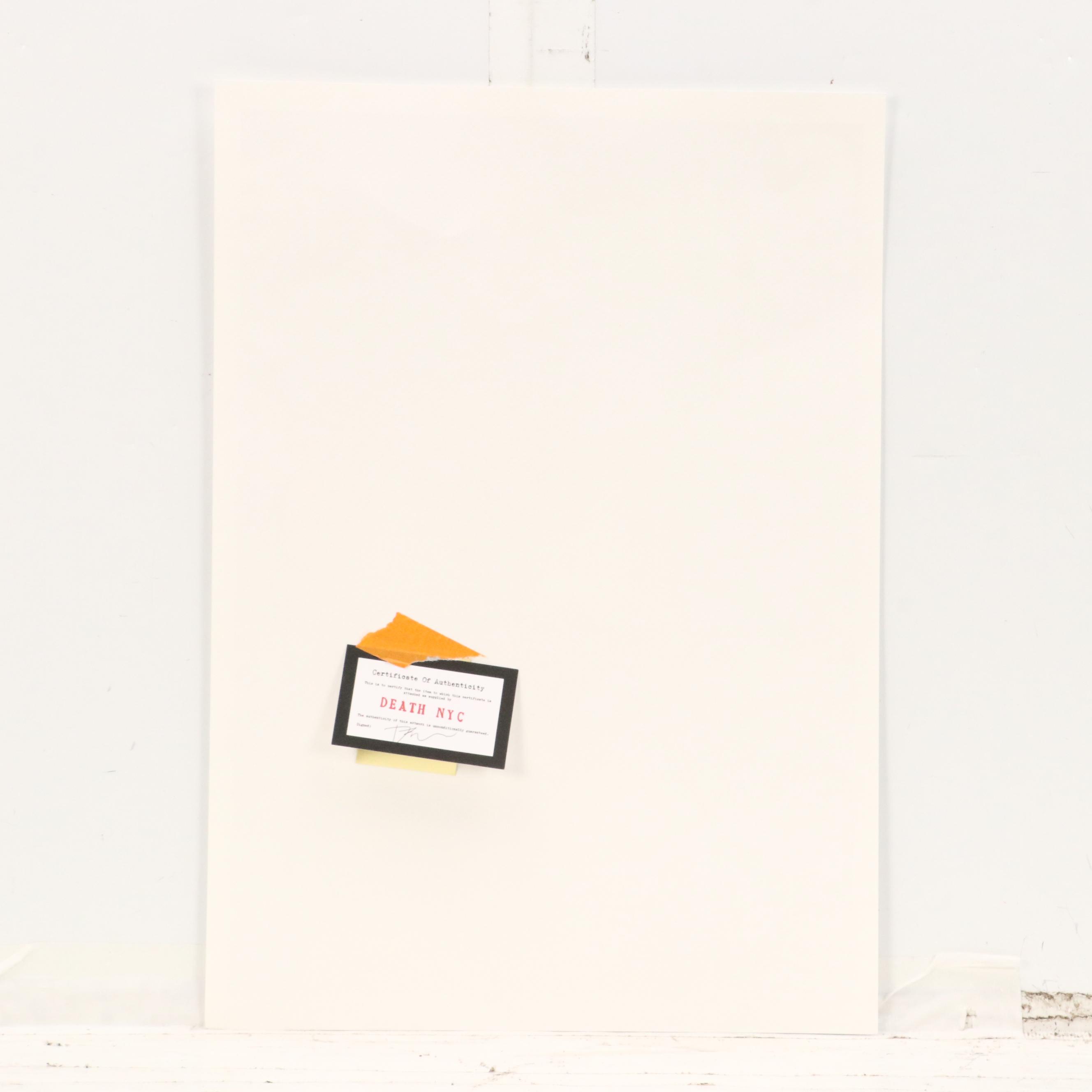 Death NYC Pop Art Graphic Print Homage Supreme x Charlotte McKinney, 2022