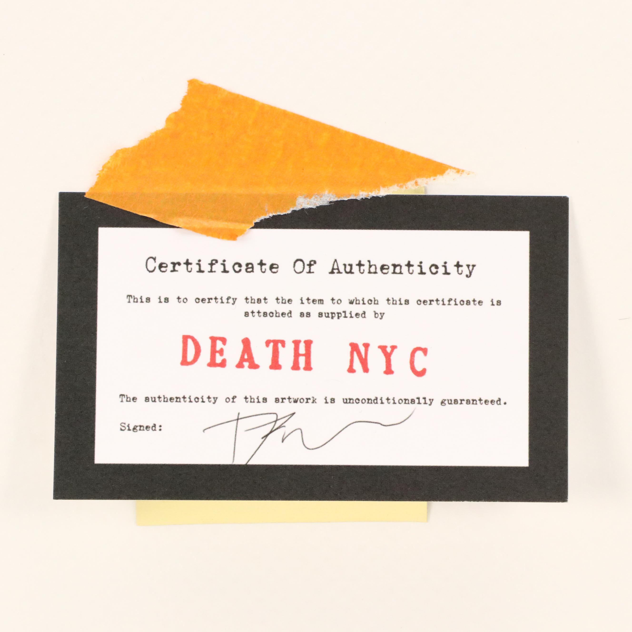 Death NYC Pop Art Graphic Print Homage Supreme x Charlotte McKinney, 2022