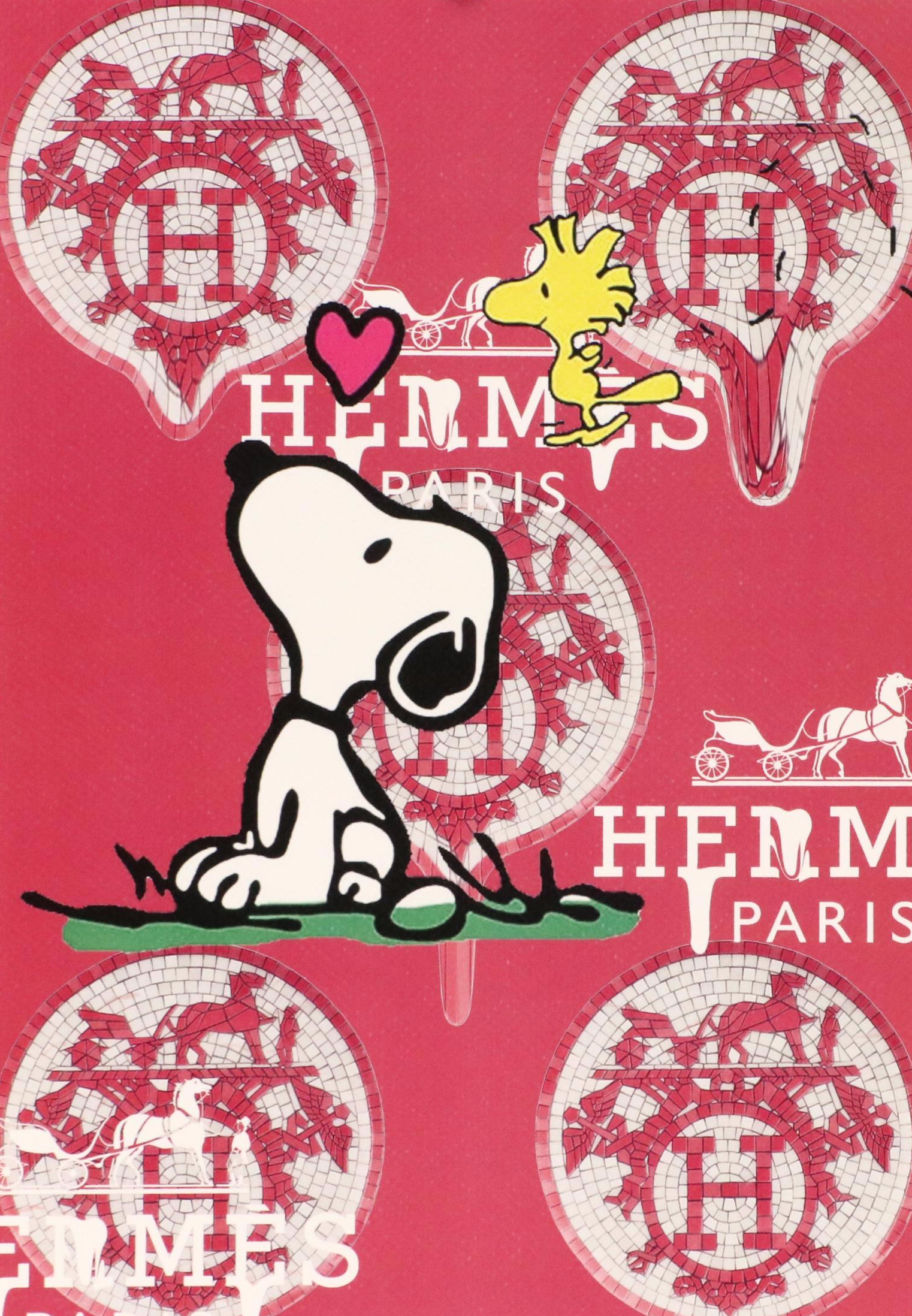 Death NYC Pop Art Graphic Print Featuring Snoopy x Hermès, 2022