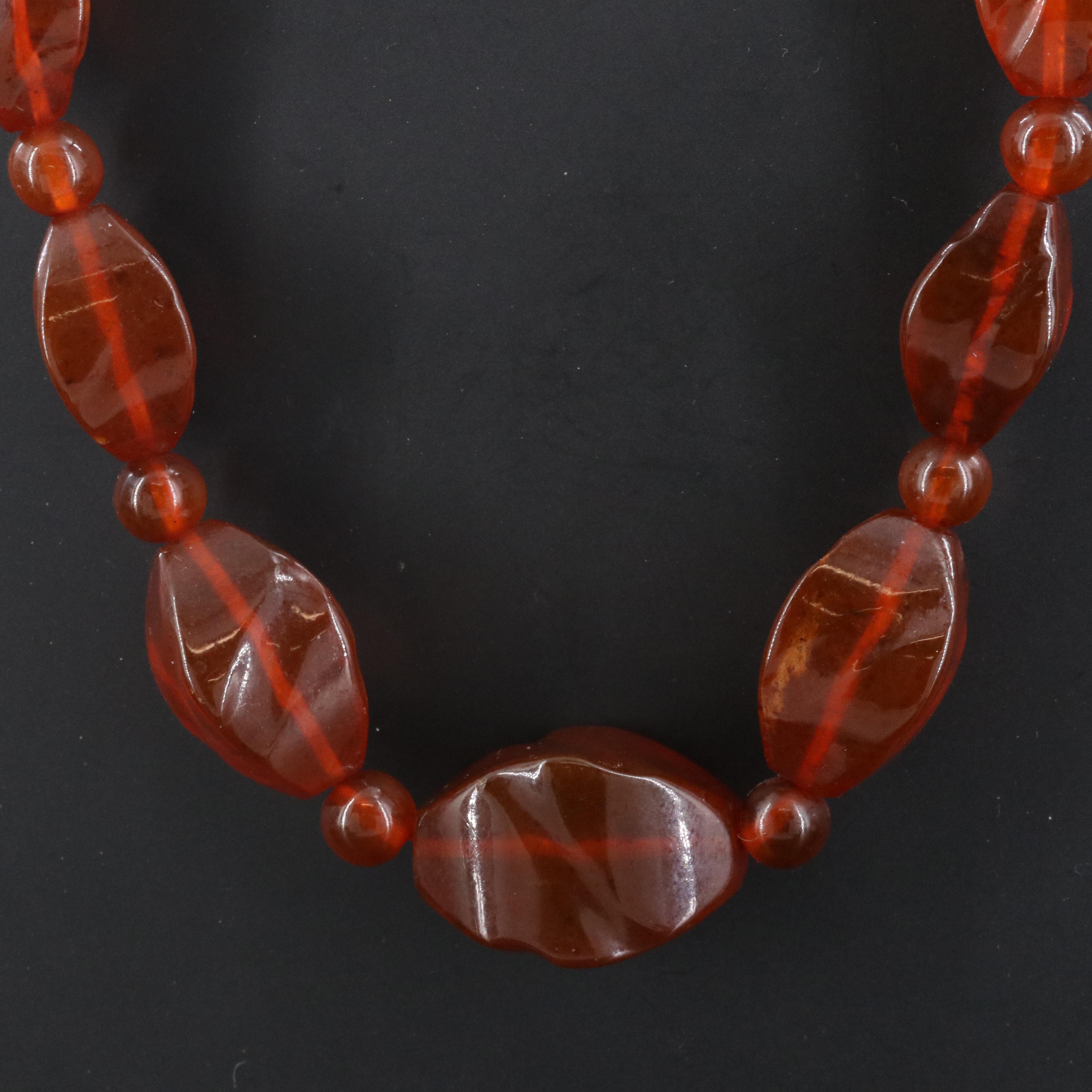 Graduated Ambroid Necklace