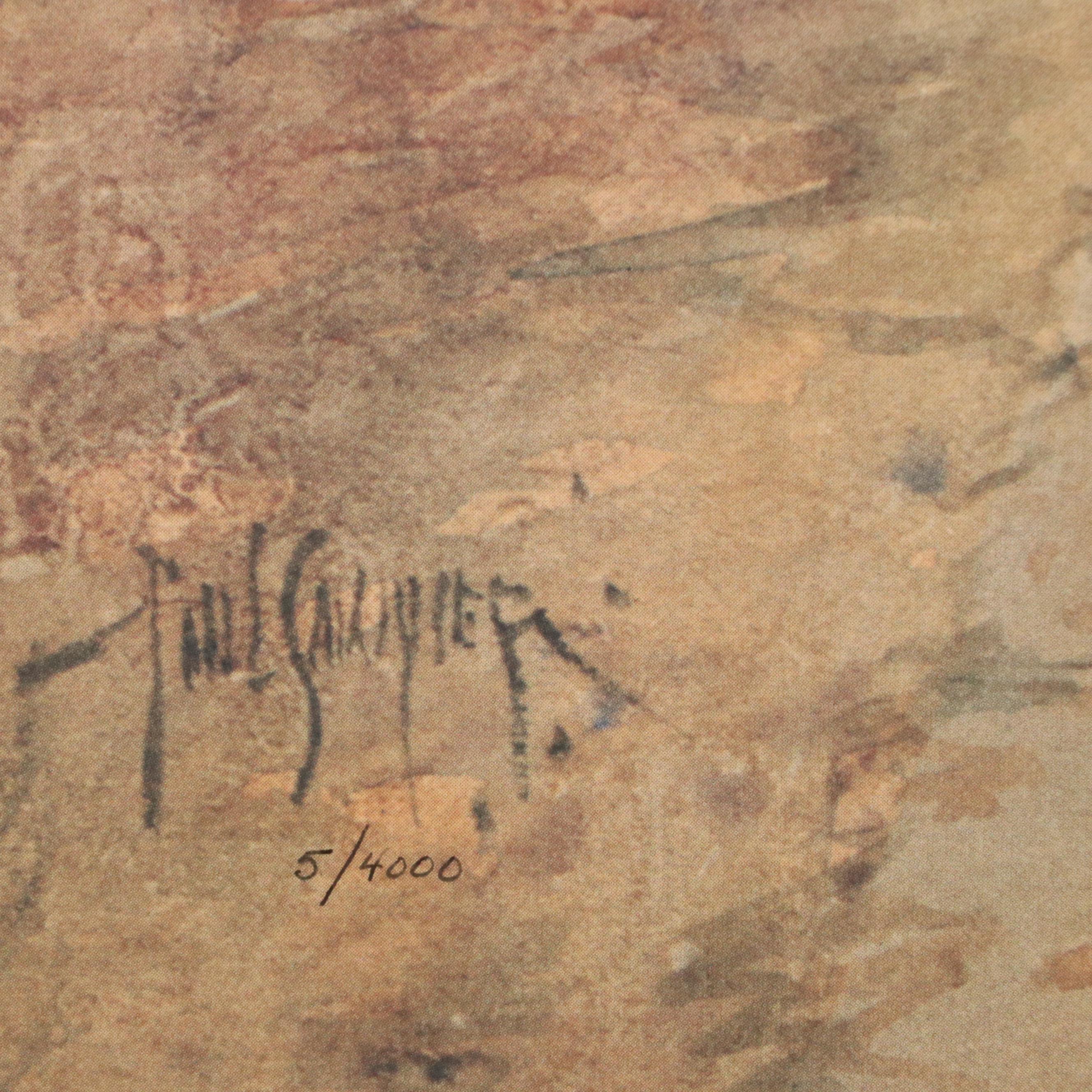 After Paul Sawyier Offset Lithograph "Autumn on Wapping Street"