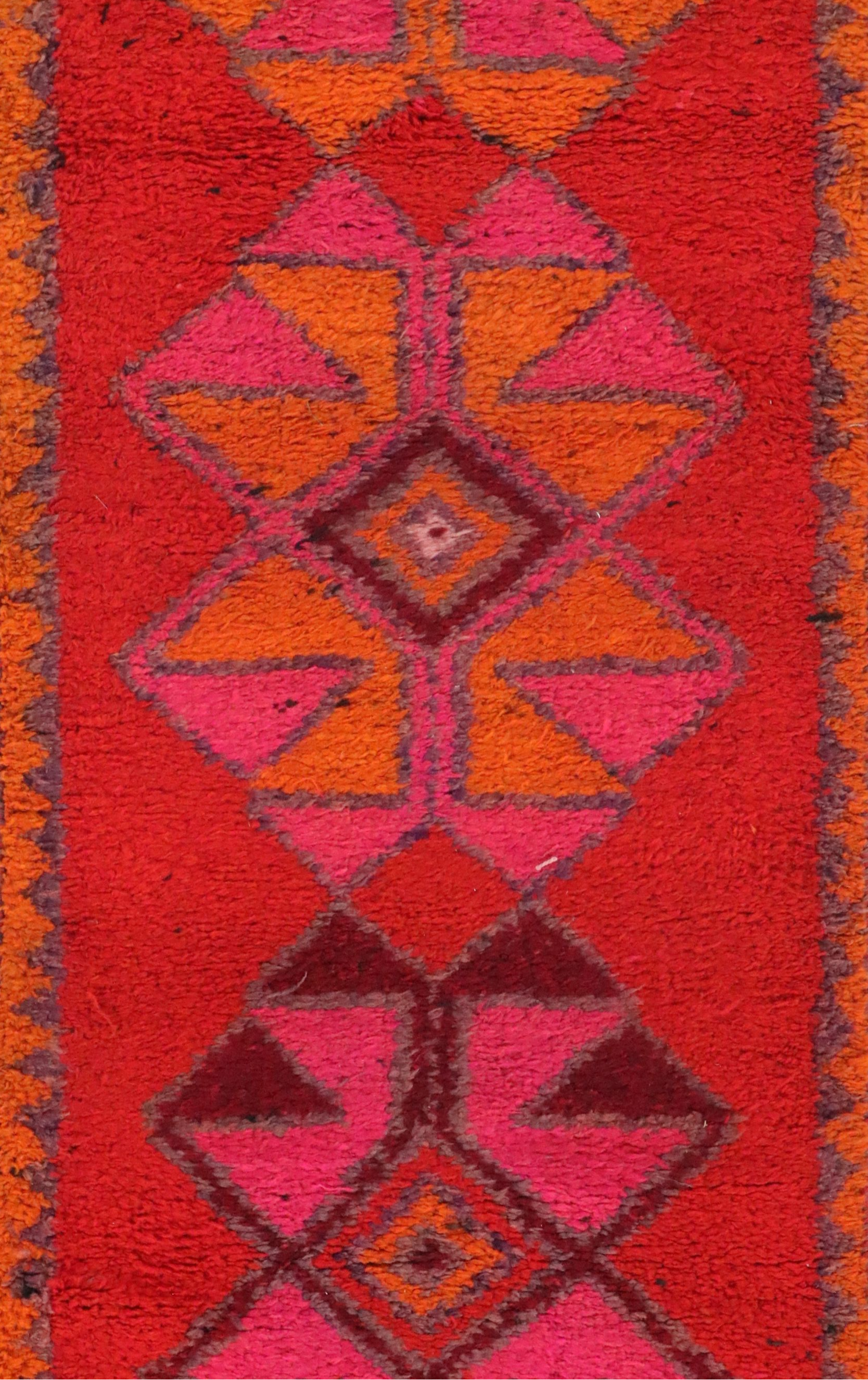 3'3 x 11'10 Hand-Knotted Turkish Village Carpet Runner