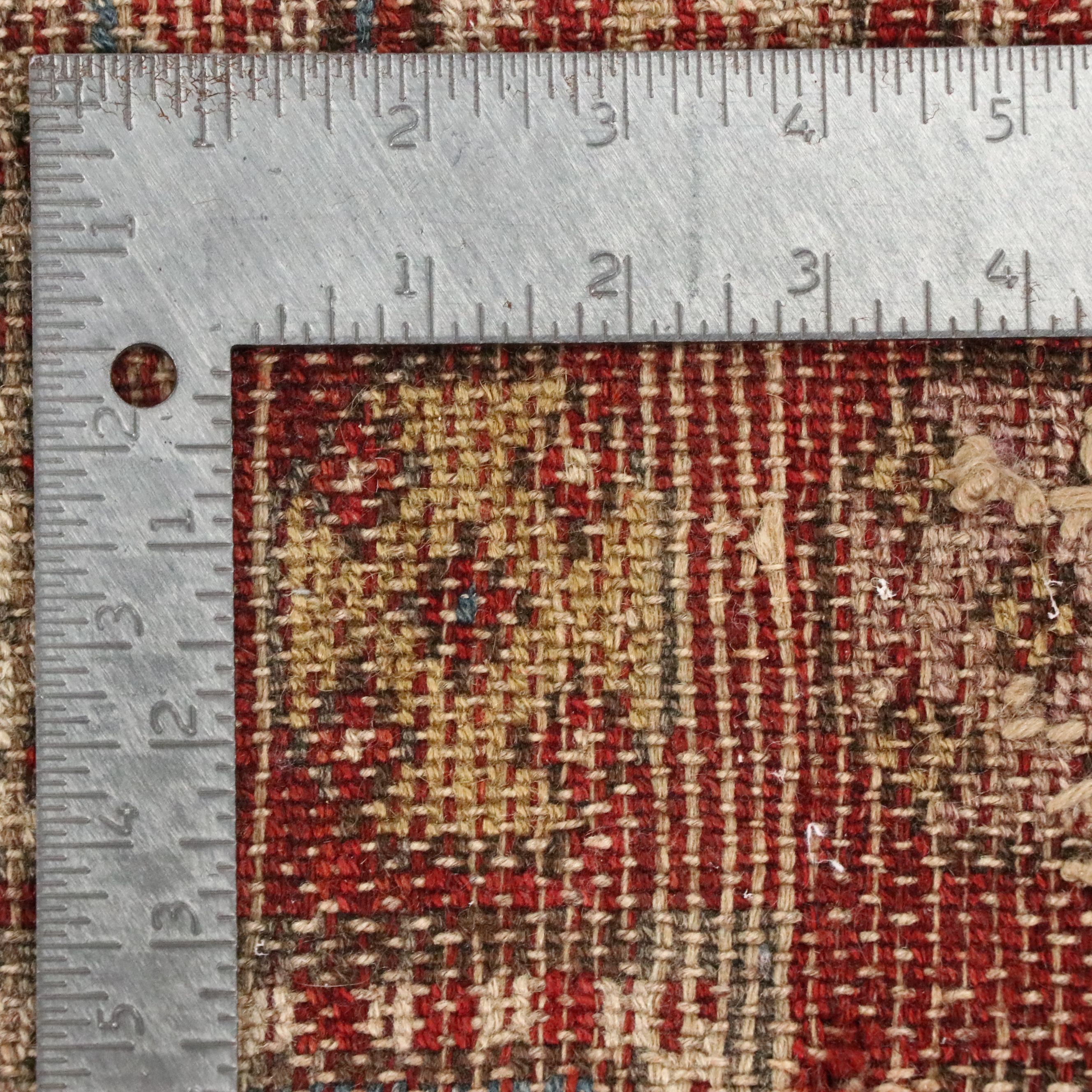 3'9 x 8'1 Hand-Knotted Caucasian Baku Style Long Rug