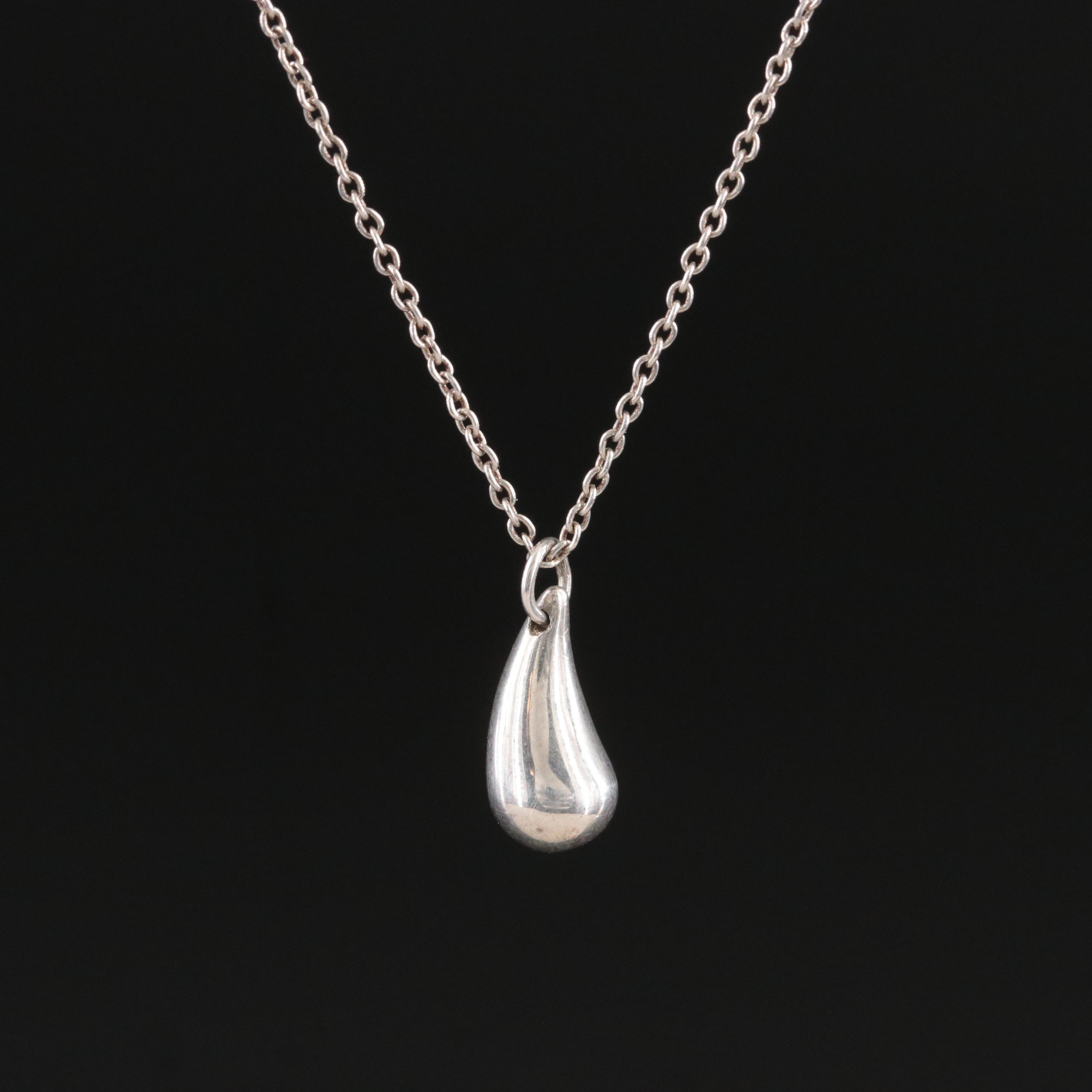 Elsa Peretti for Tiffany & Co. Sterling Teardrop Necklace