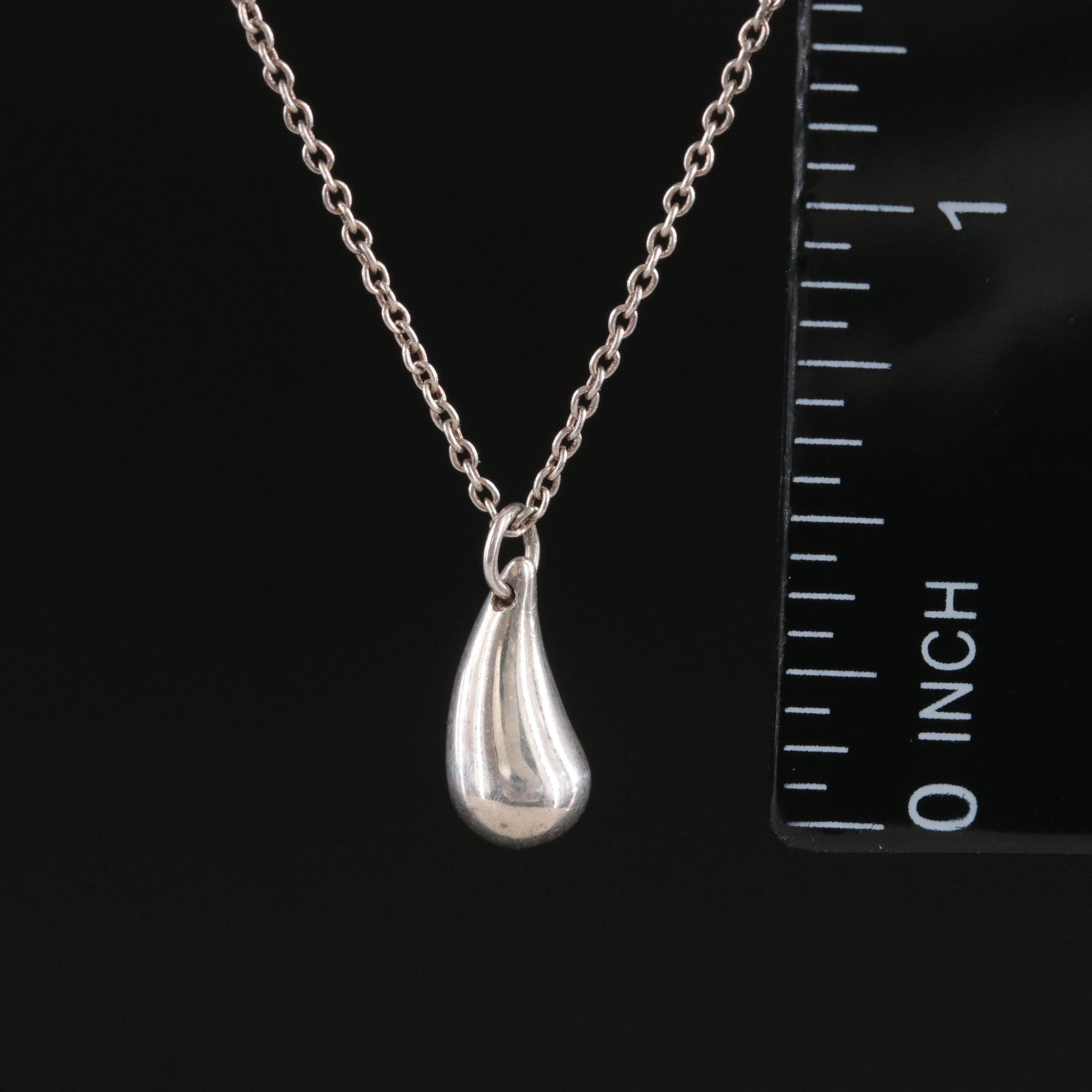 Elsa Peretti for Tiffany & Co. Sterling Teardrop Necklace