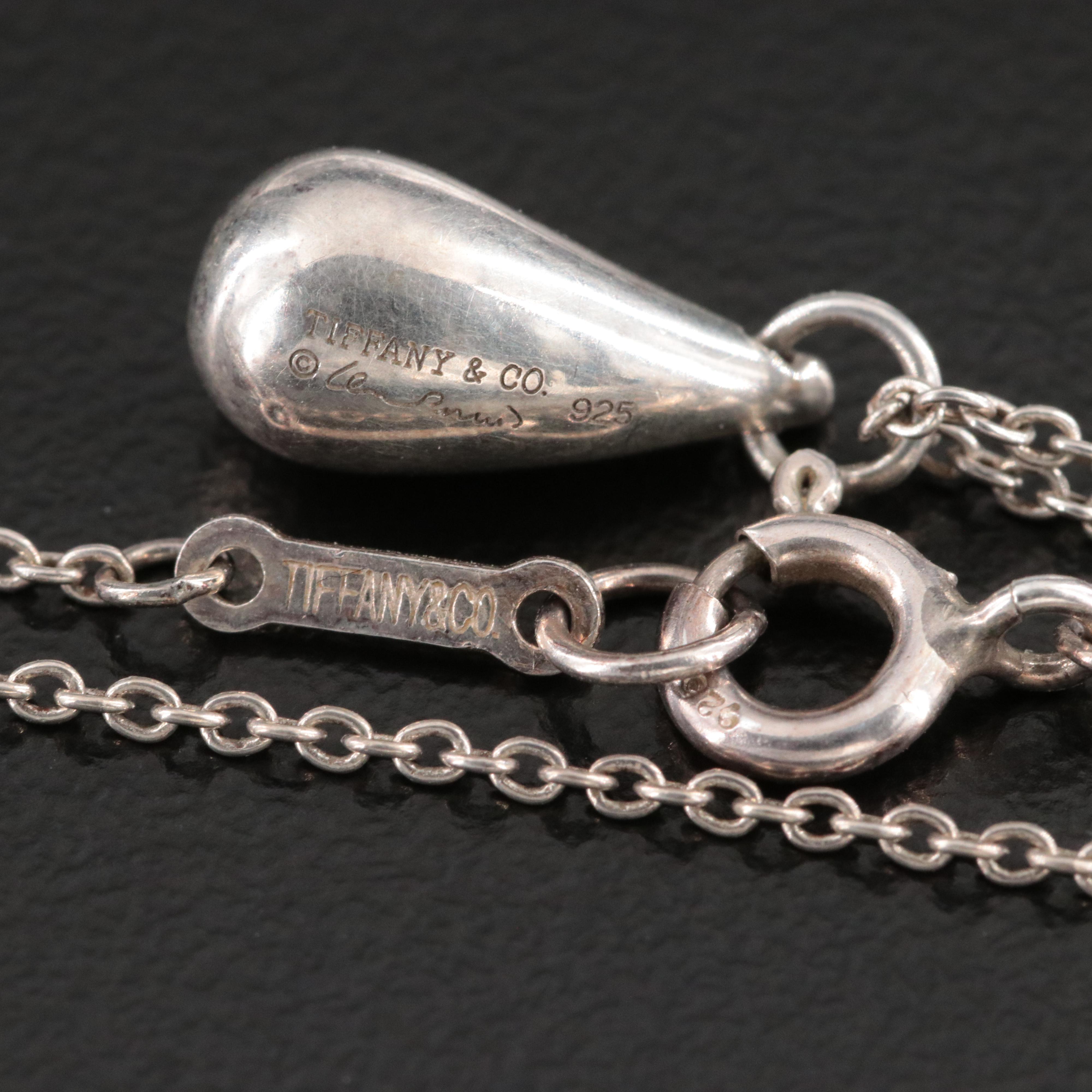Elsa Peretti for Tiffany & Co. Sterling Teardrop Necklace