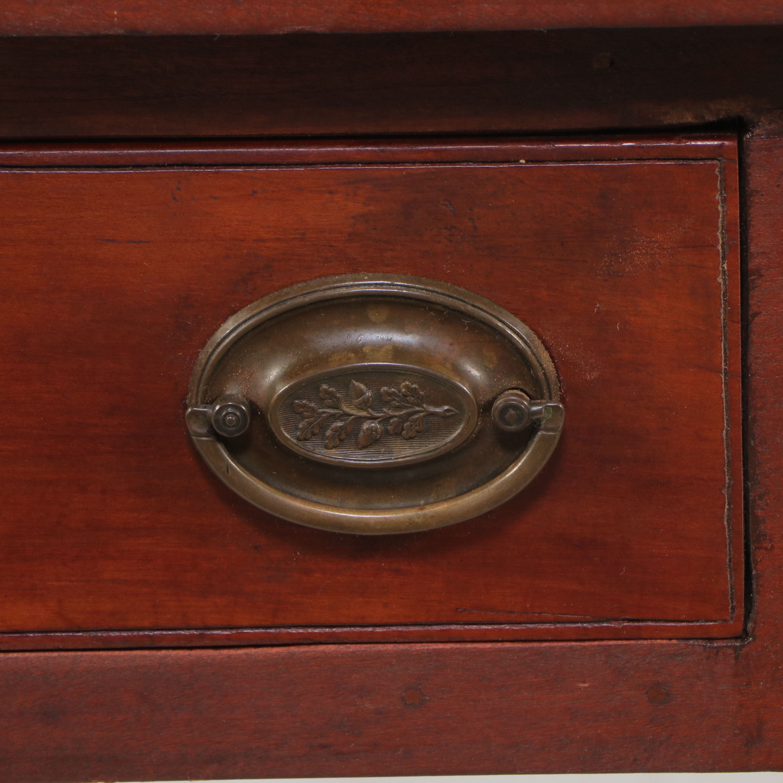 Country Sheraton Style Cherry Finish Single Drawer Table