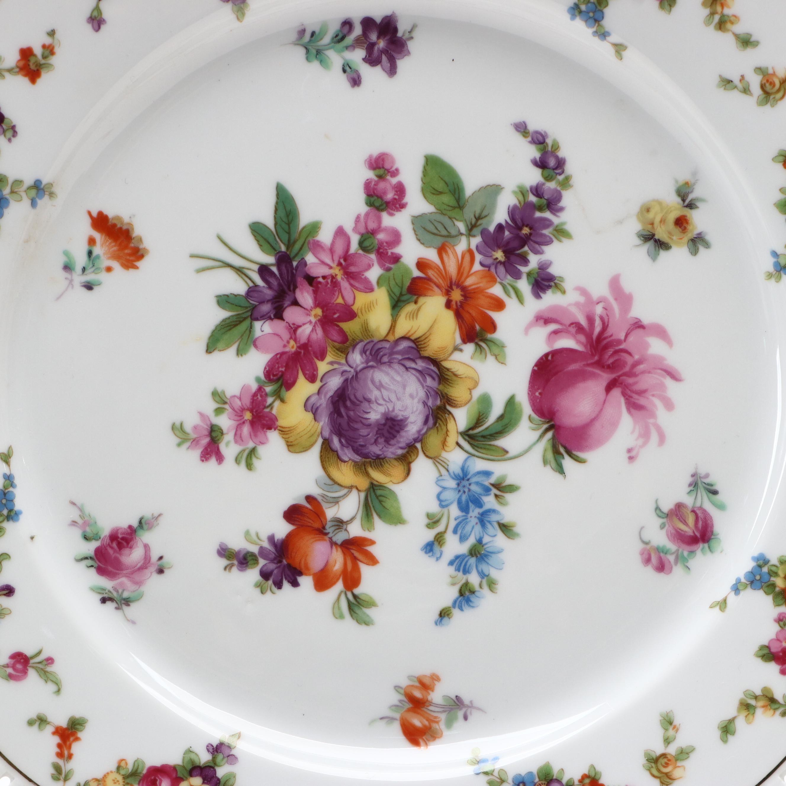 Schumann "Dresdener Art" Gilt Porcelain Plates