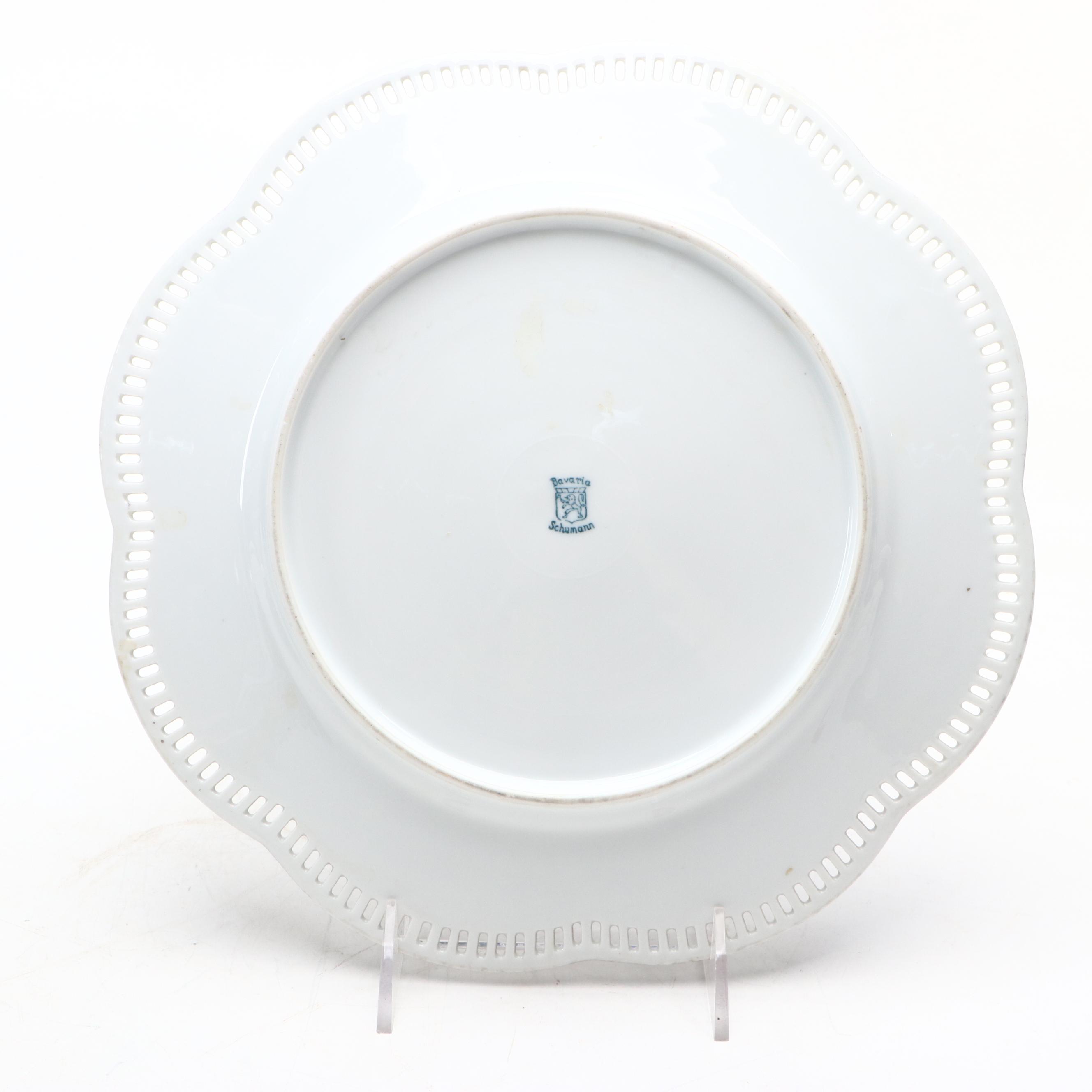 Schumann "Dresdener Art" Gilt Porcelain Plates